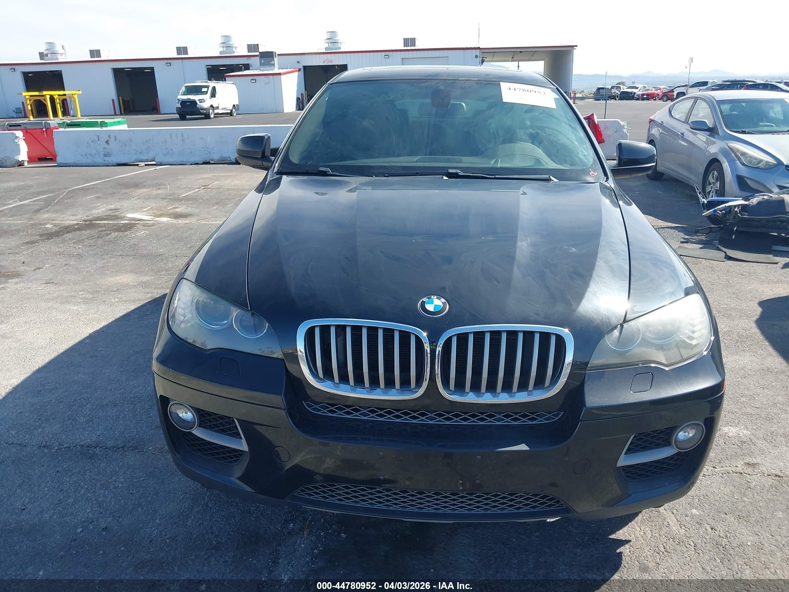2013 Bmw X6 Xdrive50i Black vin: 5UXFG8C5XDL591405
