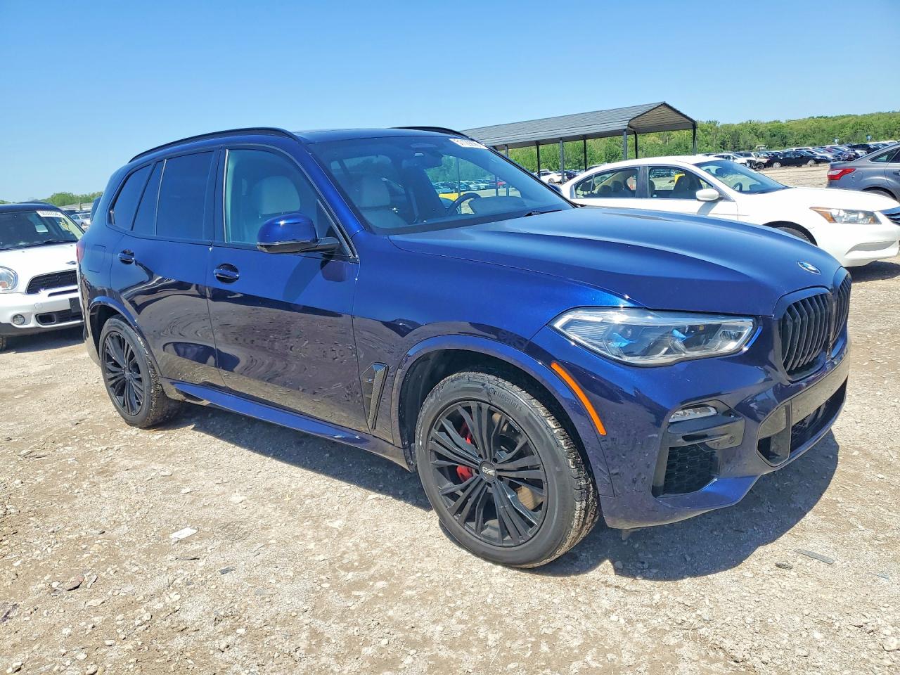 2021 Bmw X5 M50i Синий vin: 5UXJU4C00M9G77855