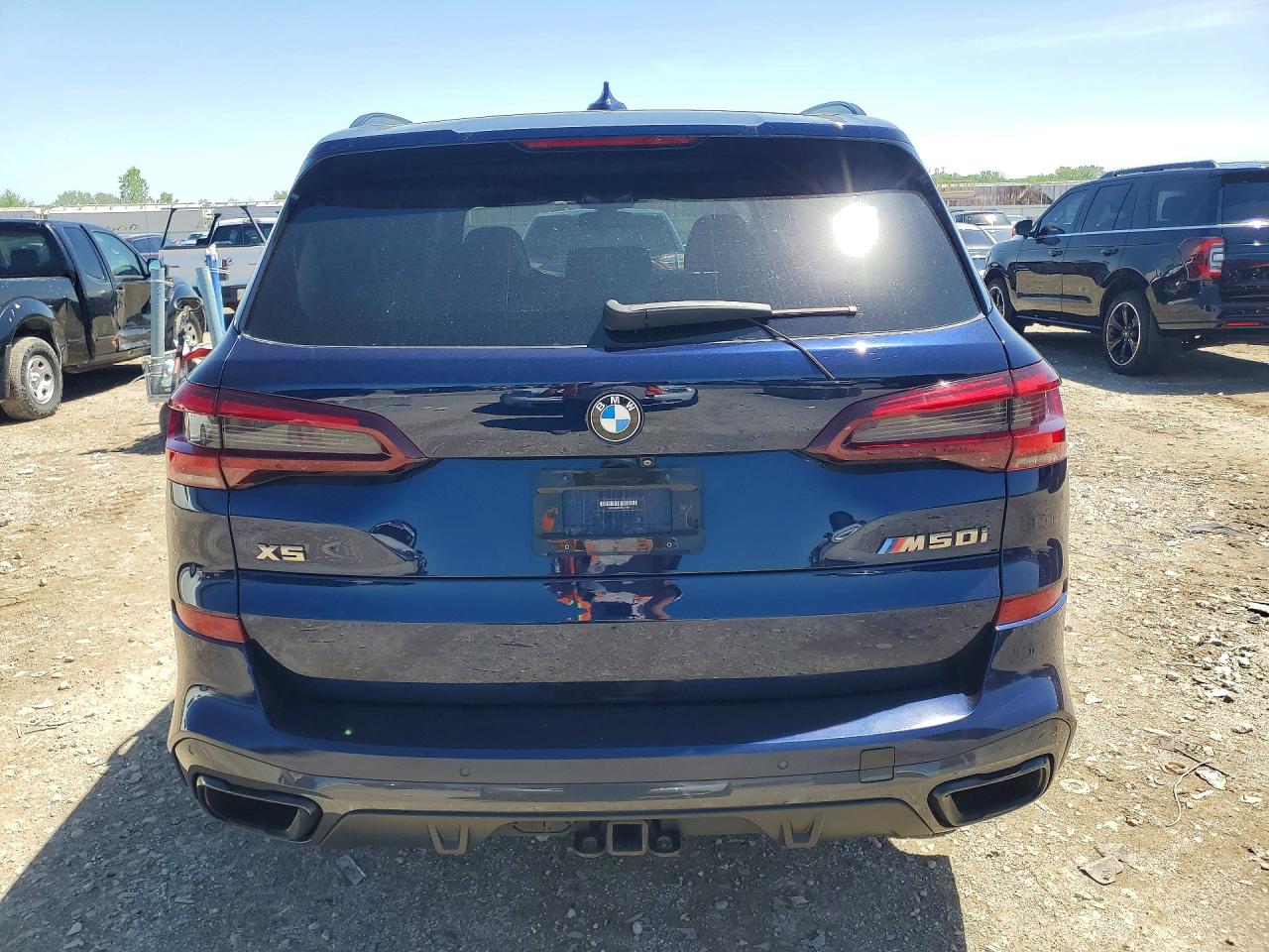 2021 Bmw X5 M50i Синий vin: 5UXJU4C00M9G77855
