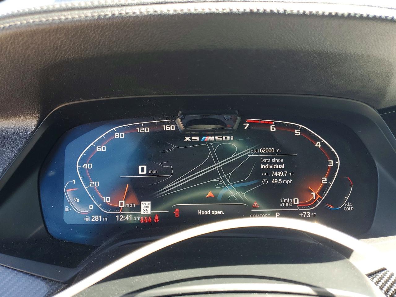 2021 Bmw X5 M50i Синий vin: 5UXJU4C00M9G77855