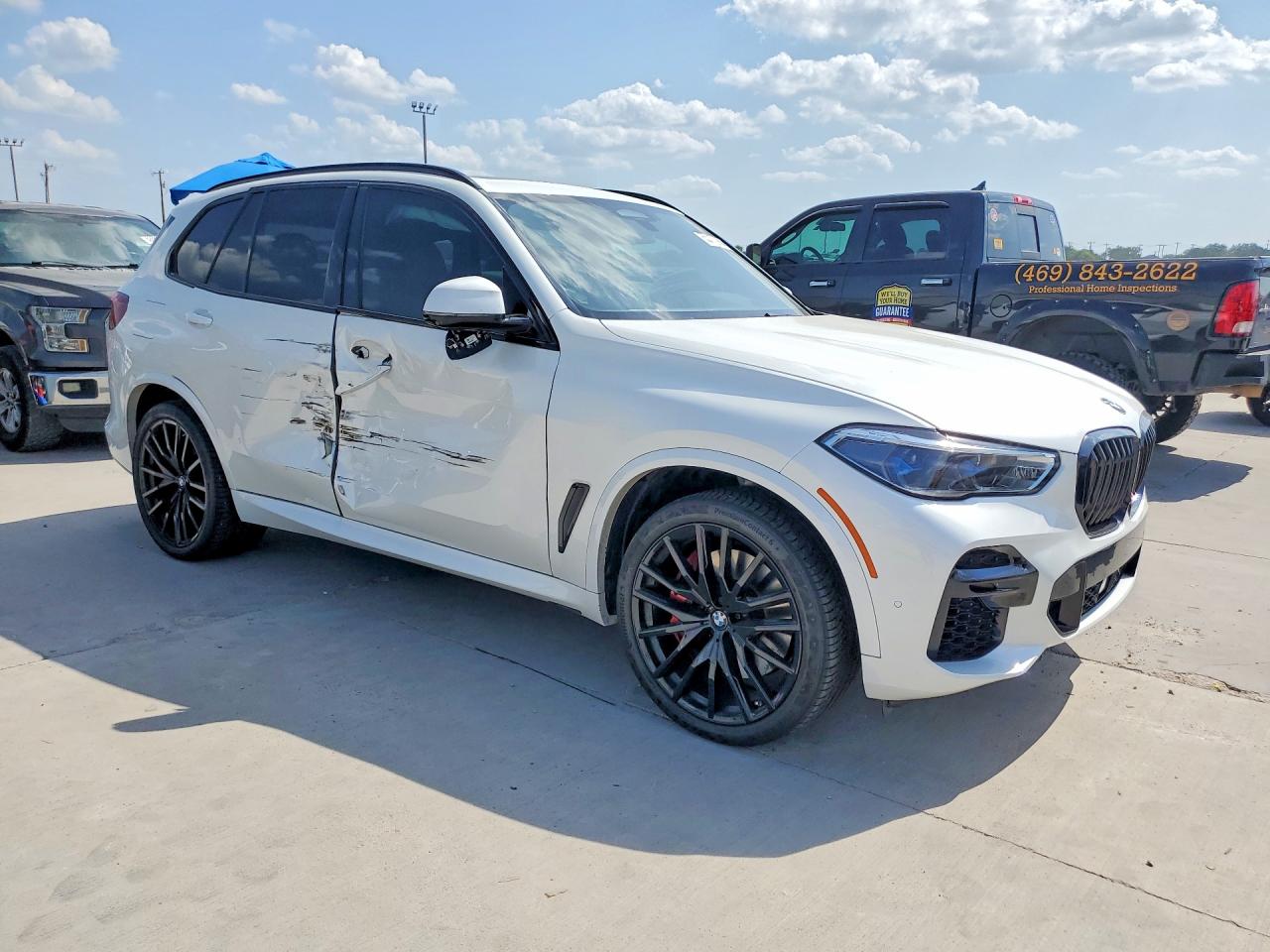 2022 Bmw X5 M50i White vin: 5UXJU4C00N9K17187