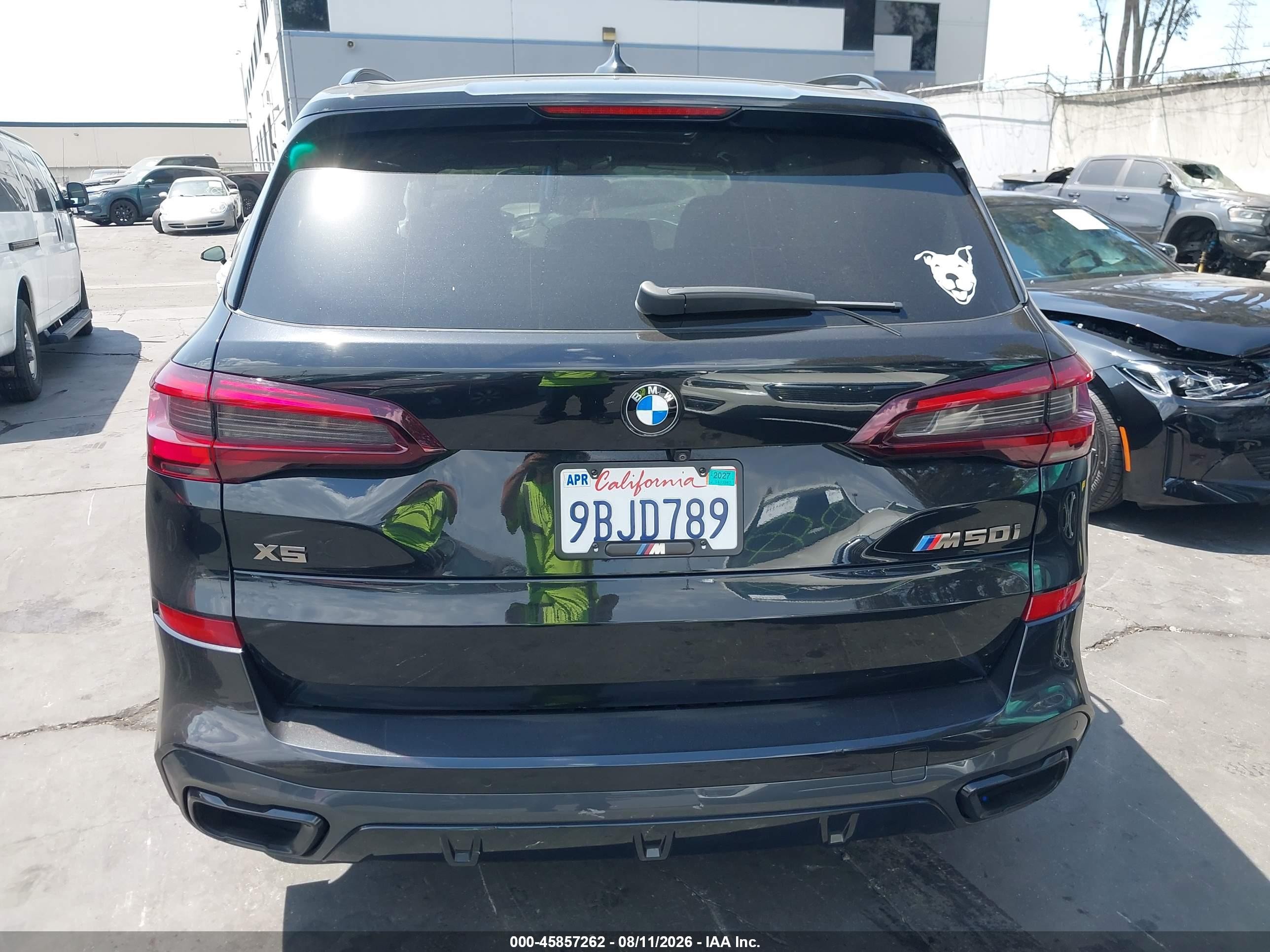 2022 Bmw X5 M50i Black vin: 5UXJU4C05N9L90008