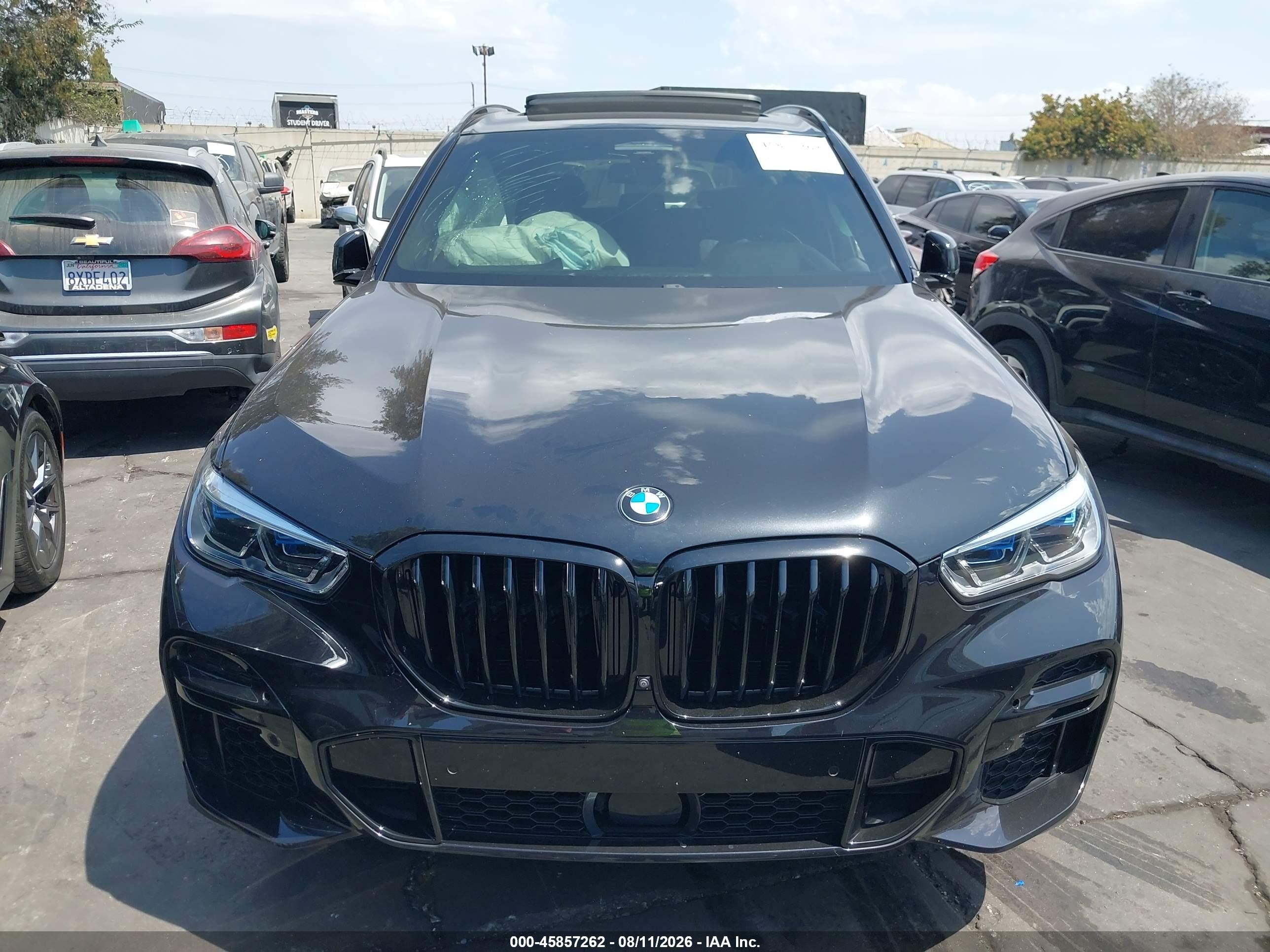 2022 Bmw X5 M50i Black vin: 5UXJU4C05N9L90008