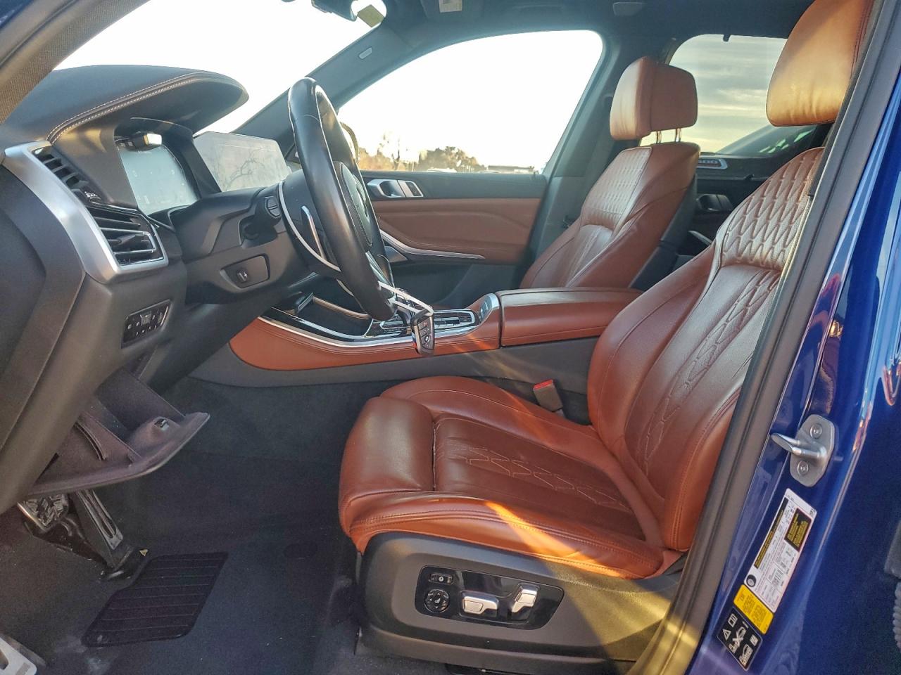 2021 Bmw X5 M50i Blue vin: 5UXJU4C08M9H38899