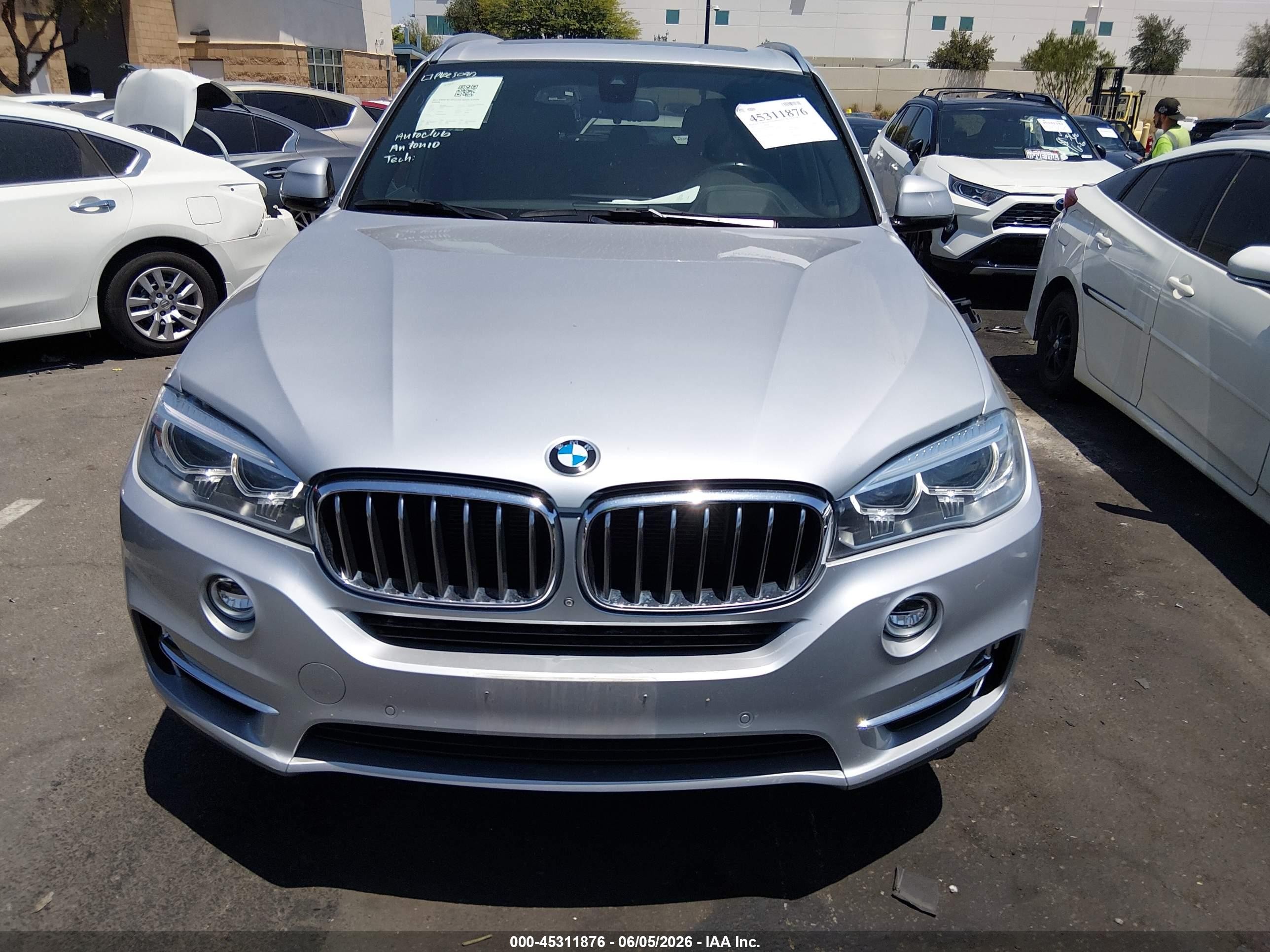 2017 Bmw X5 Xdrive35i Silver vin: 5UXKR0C33H0V80987