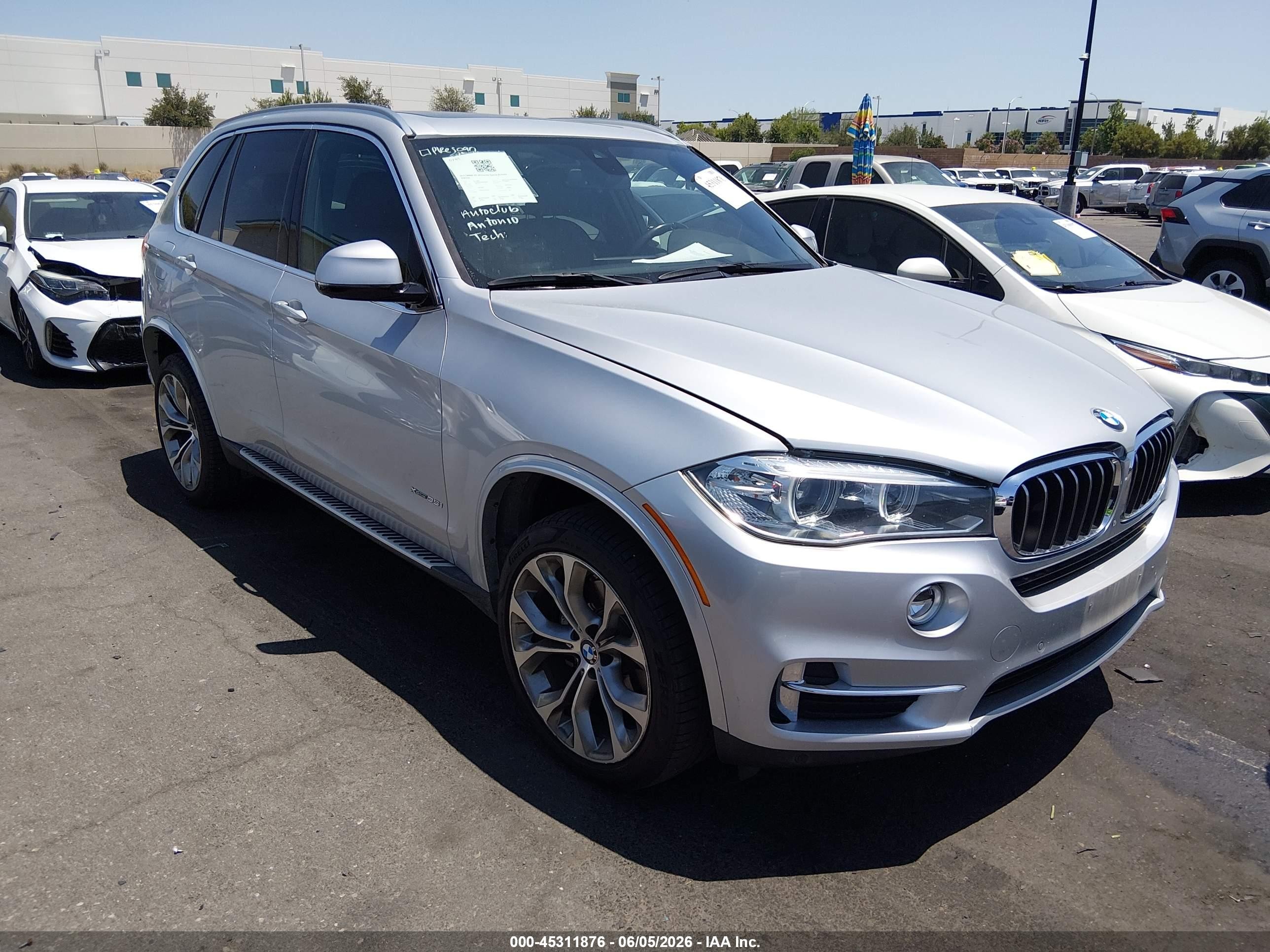 2017 Bmw X5 Xdrive35i Silver vin: 5UXKR0C33H0V80987