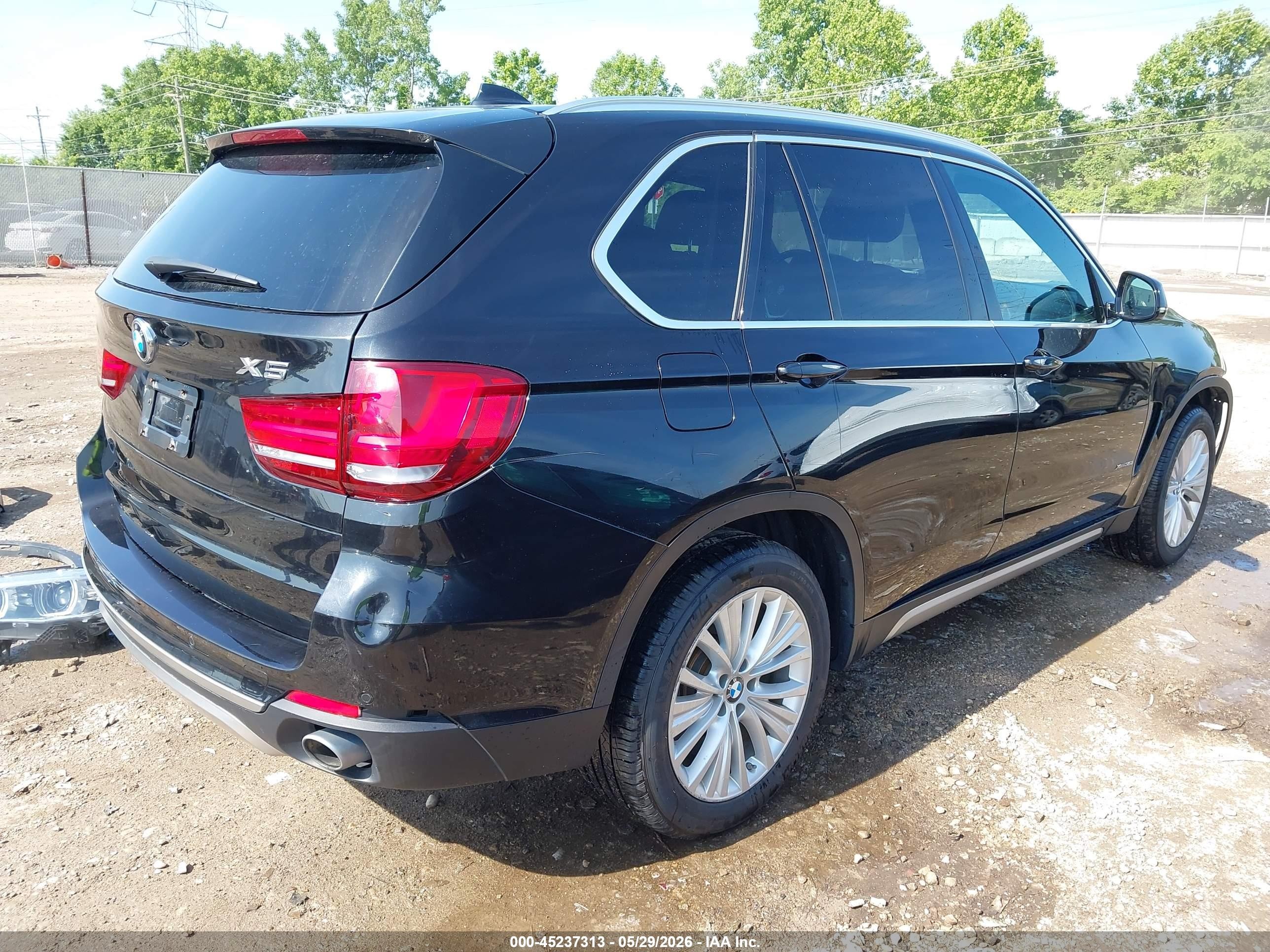 2017 Bmw X5 Xdrive35i Black vin: 5UXKR0C34H0V78374