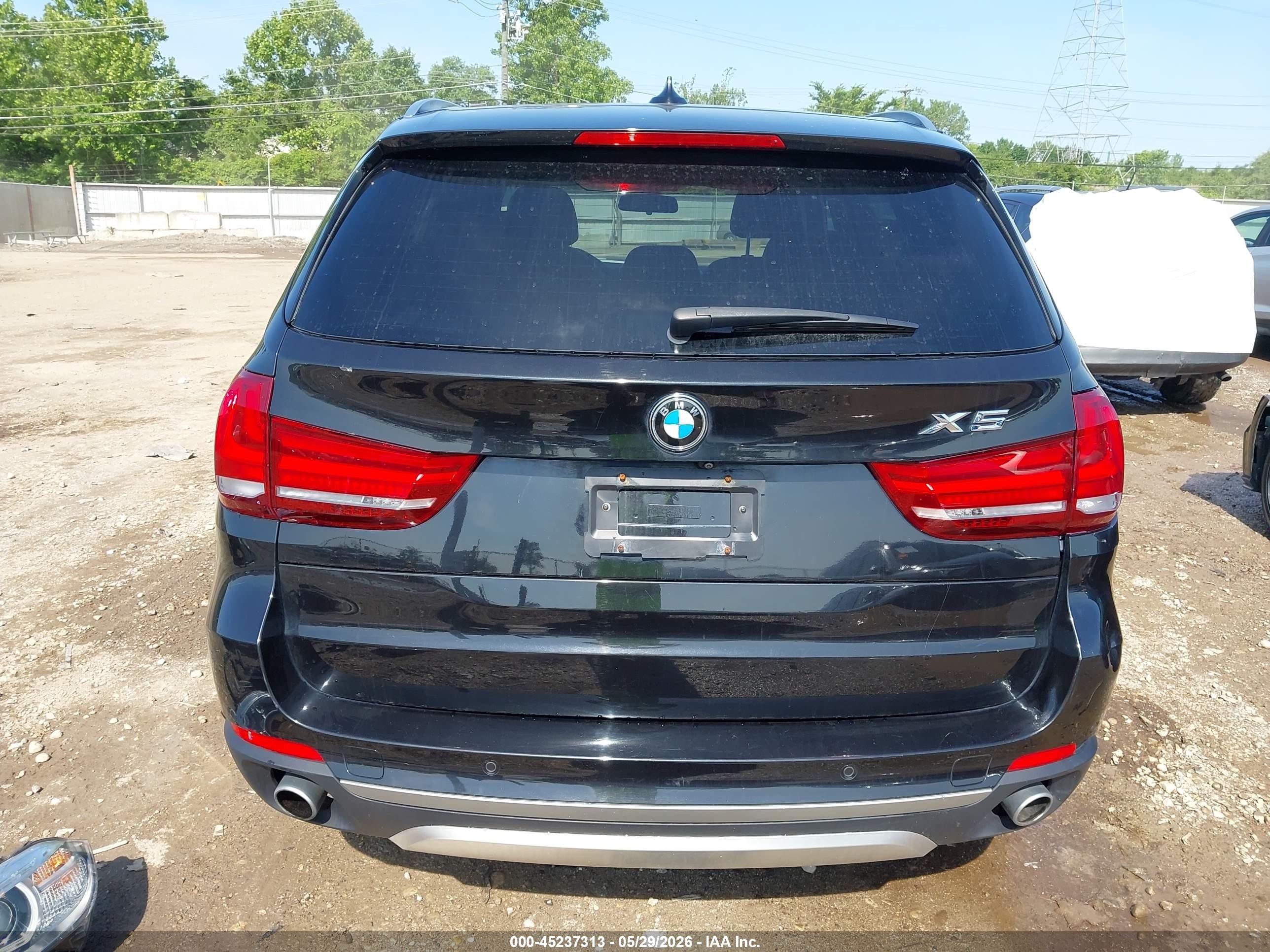 2017 Bmw X5 Xdrive35i Black vin: 5UXKR0C34H0V78374