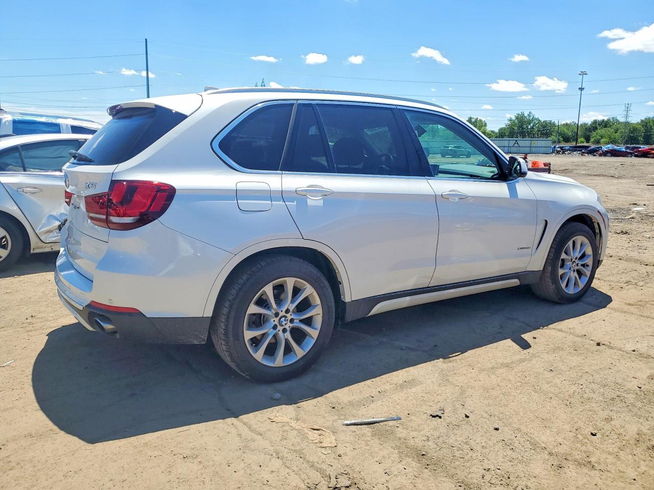 2014 Bmw X5 Xdrive35i White vin: 5UXKR0C50E0H18243