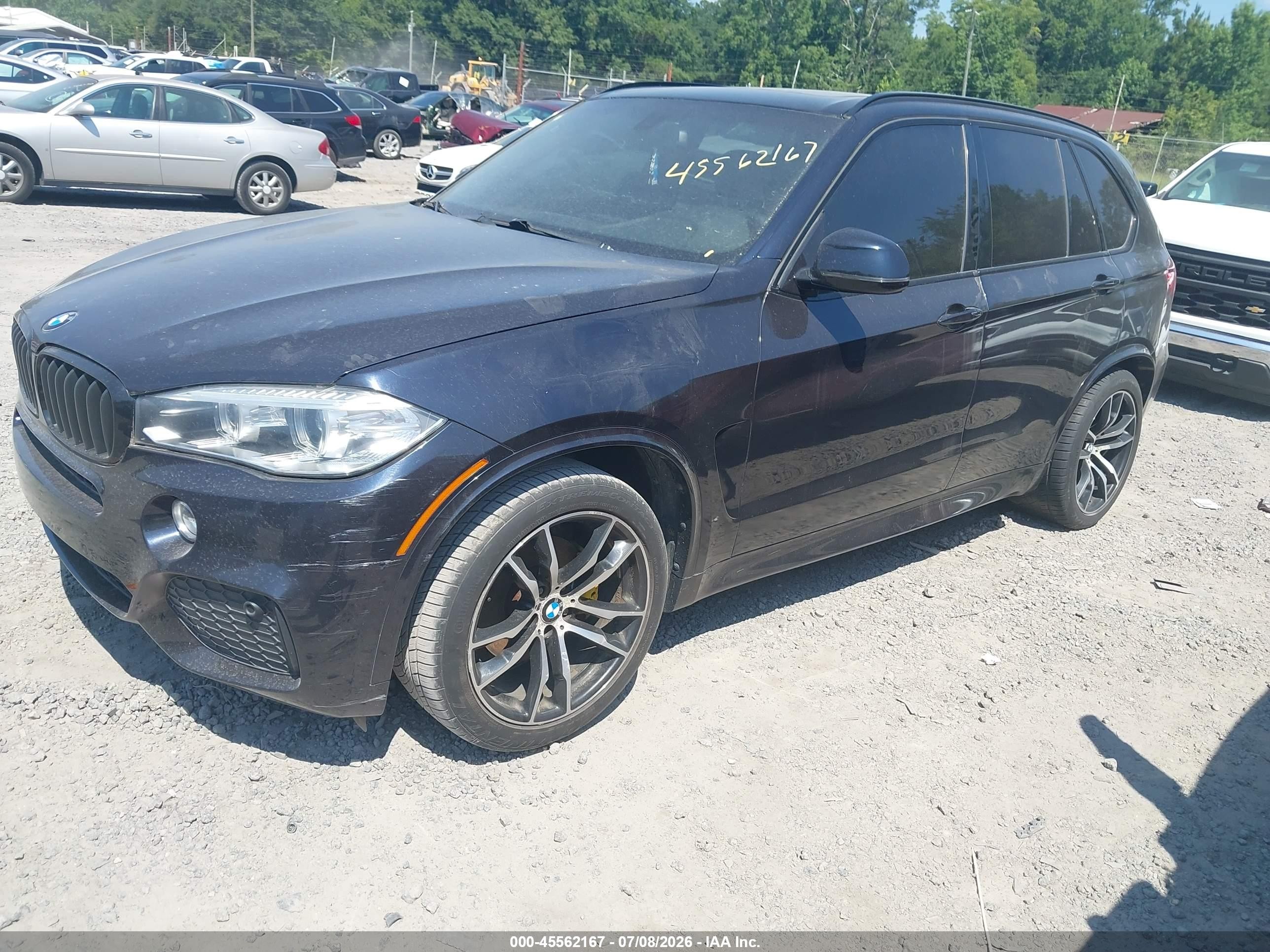 2015 Bmw X5 Xdrive35i Черный vin: 5UXKR0C50F0K65580