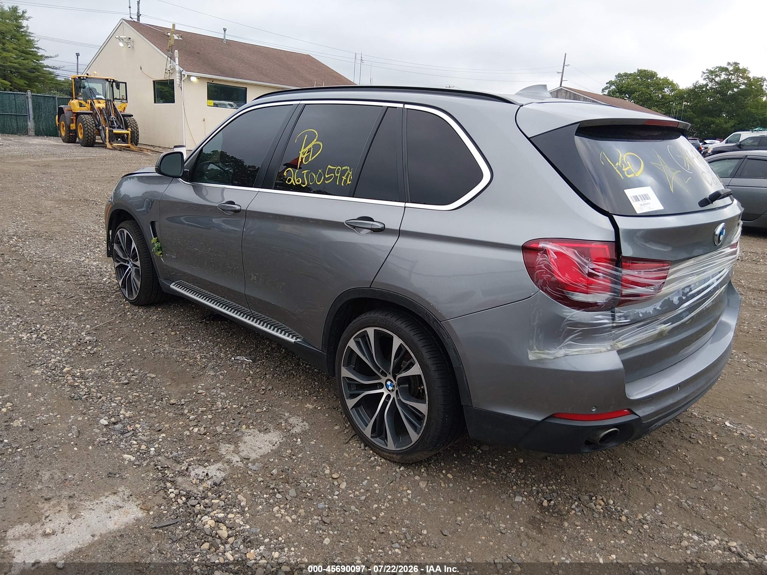 2015 Bmw X5 Xdrive35i Серый vin: 5UXKR0C50F0K66177