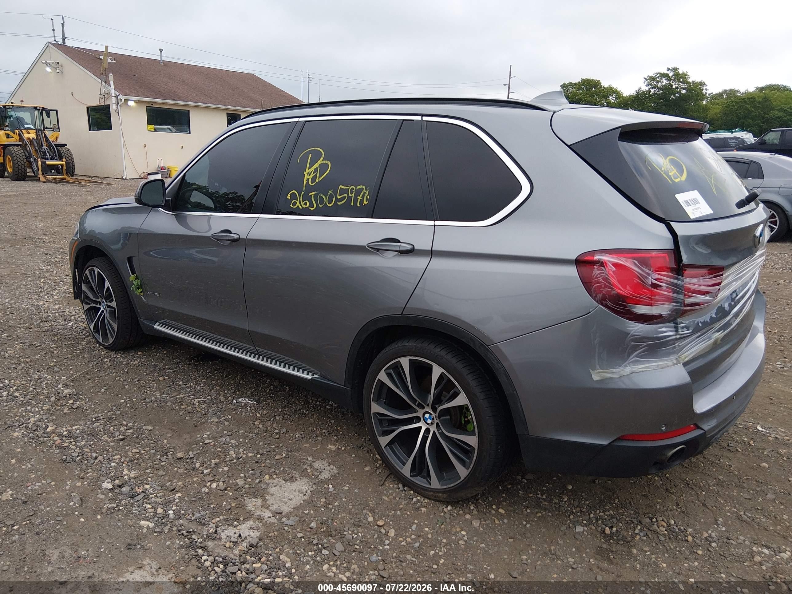 2015 Bmw X5 Xdrive35i Серый vin: 5UXKR0C50F0K66177