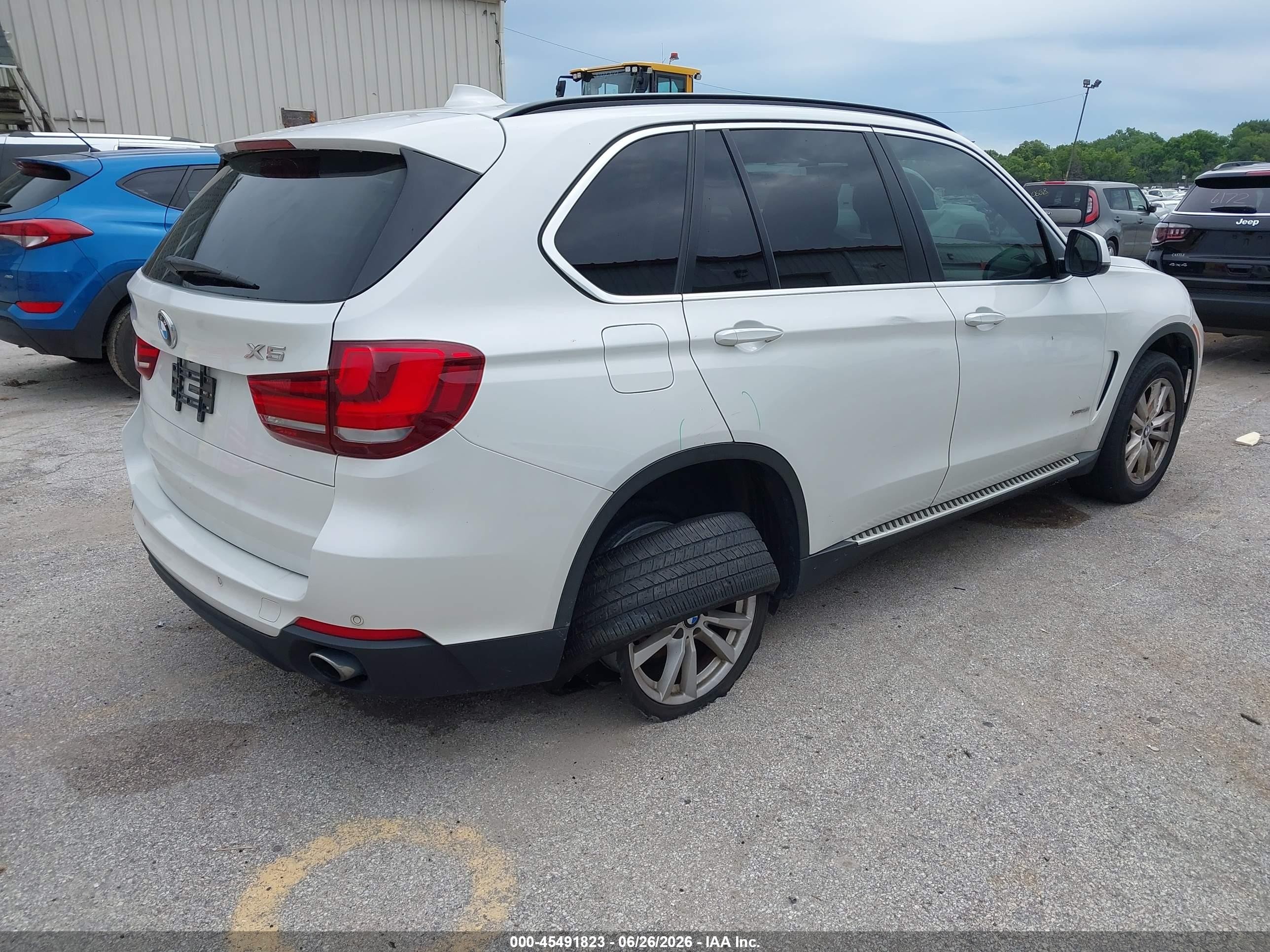 2015 Bmw X5 Xdrive35i White vin: 5UXKR0C50F0P04308