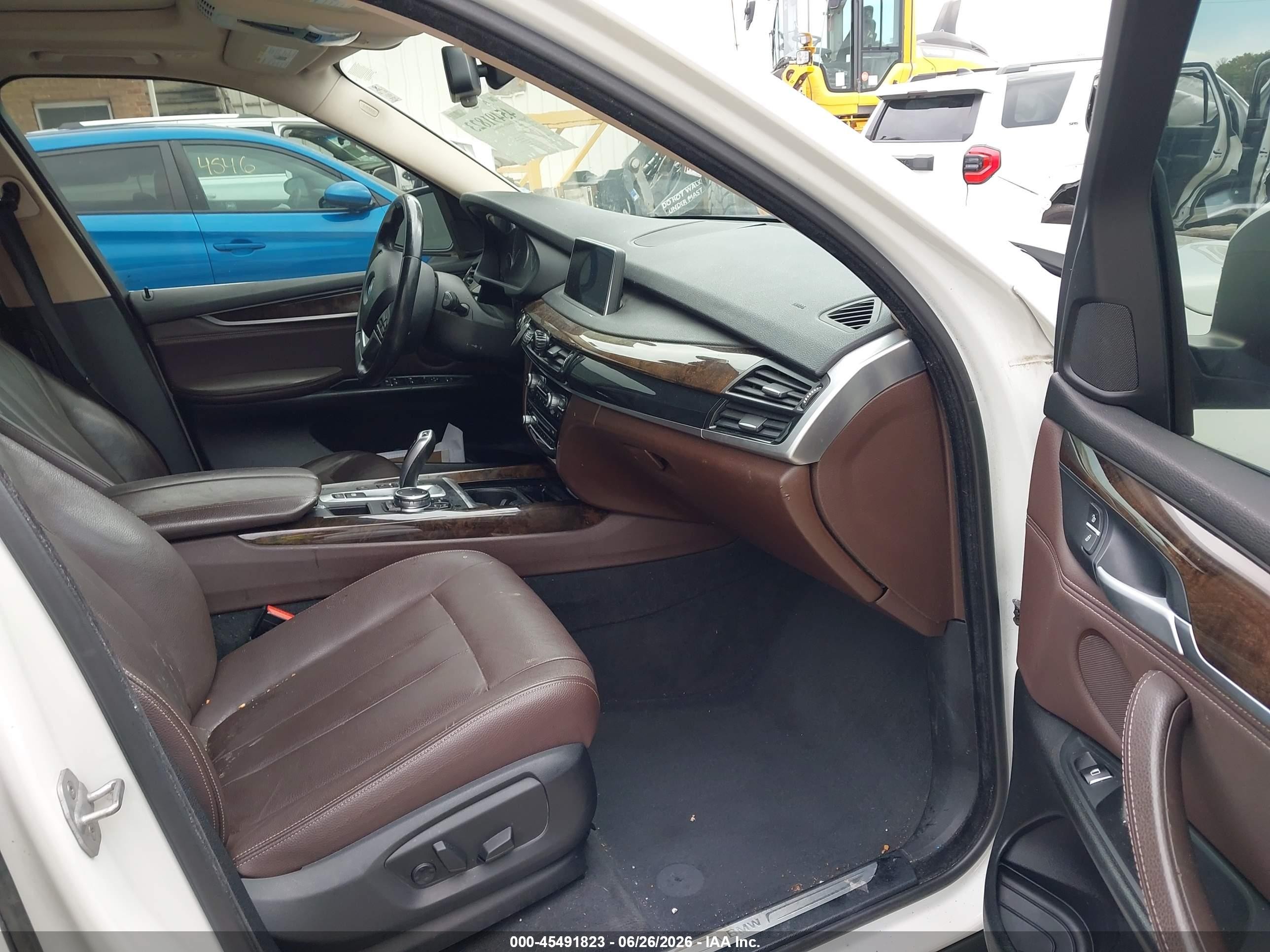 2015 Bmw X5 Xdrive35i White vin: 5UXKR0C50F0P04308
