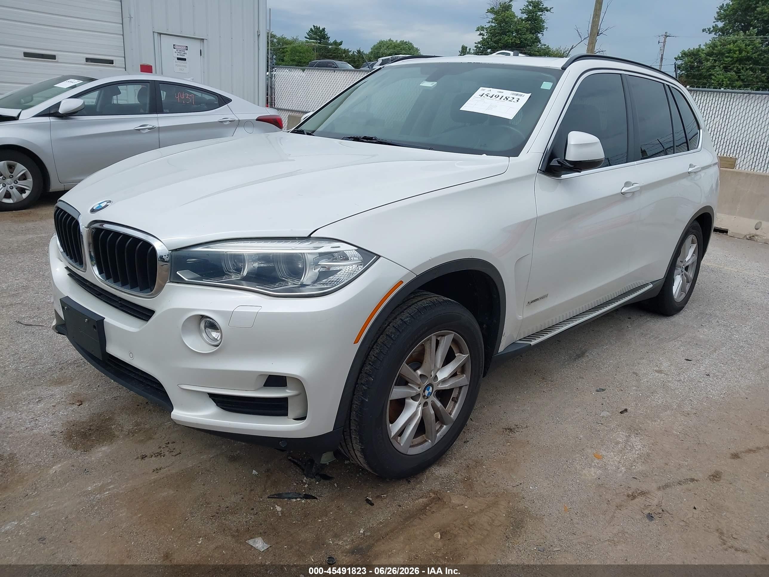 2015 Bmw X5 Xdrive35i White vin: 5UXKR0C50F0P04308