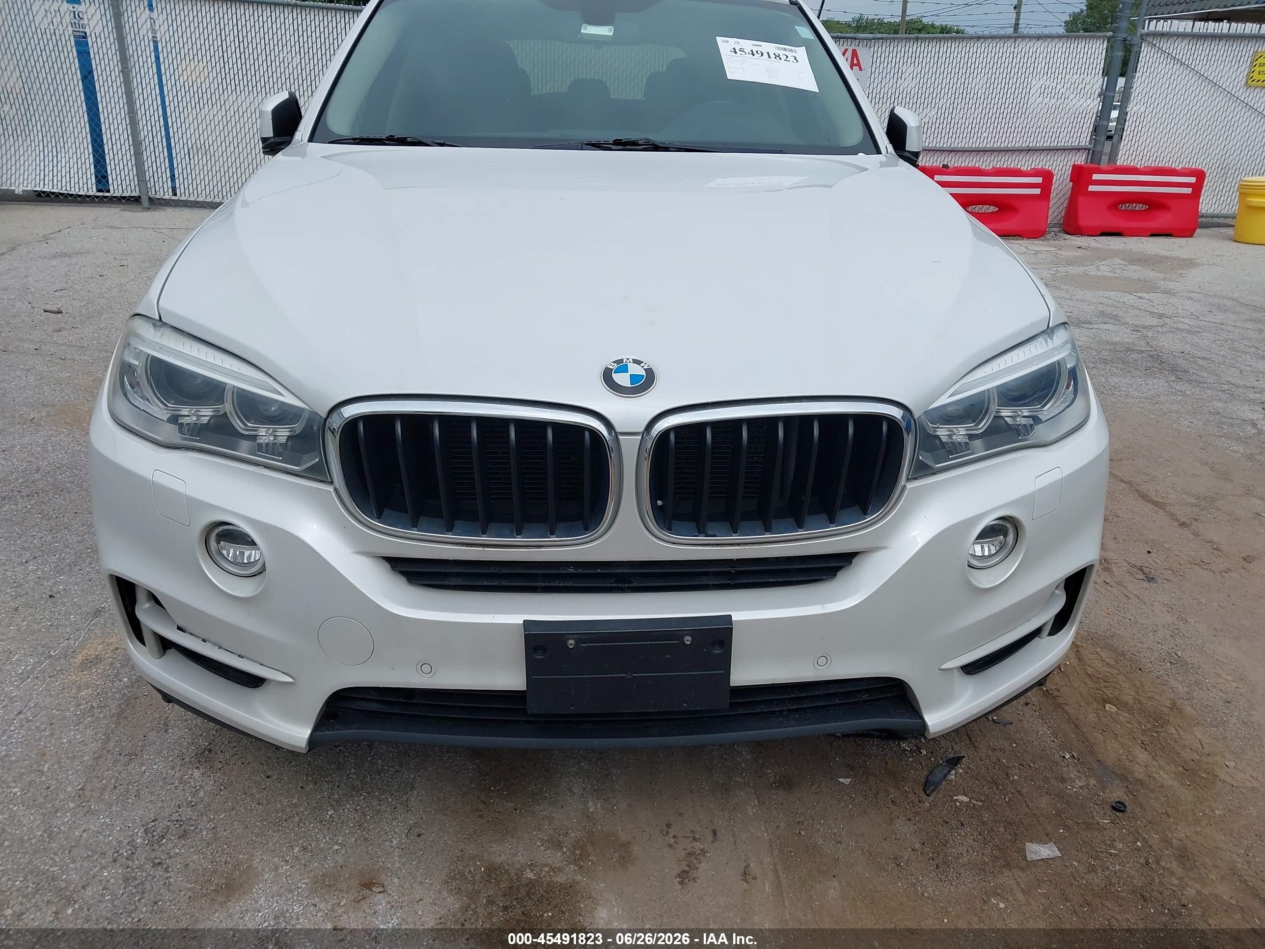 2015 Bmw X5 Xdrive35i White vin: 5UXKR0C50F0P04308