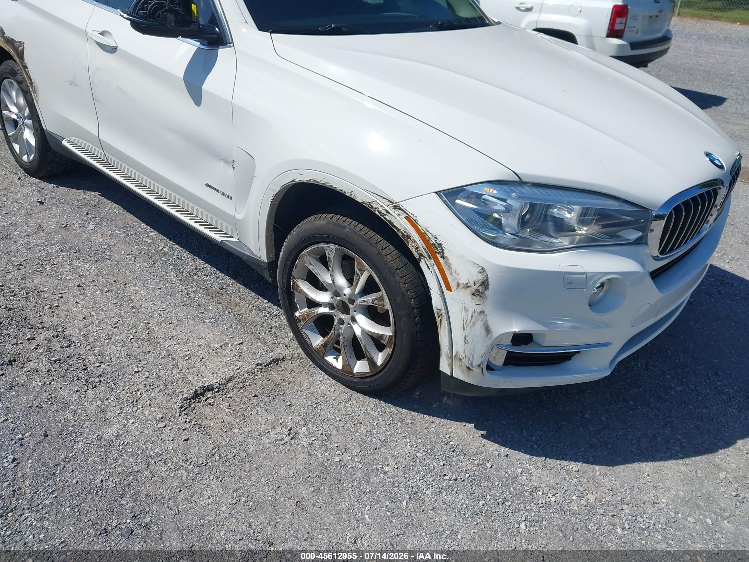 2015 Bmw X5 Xdrive35i White vin: 5UXKR0C50F0P08357