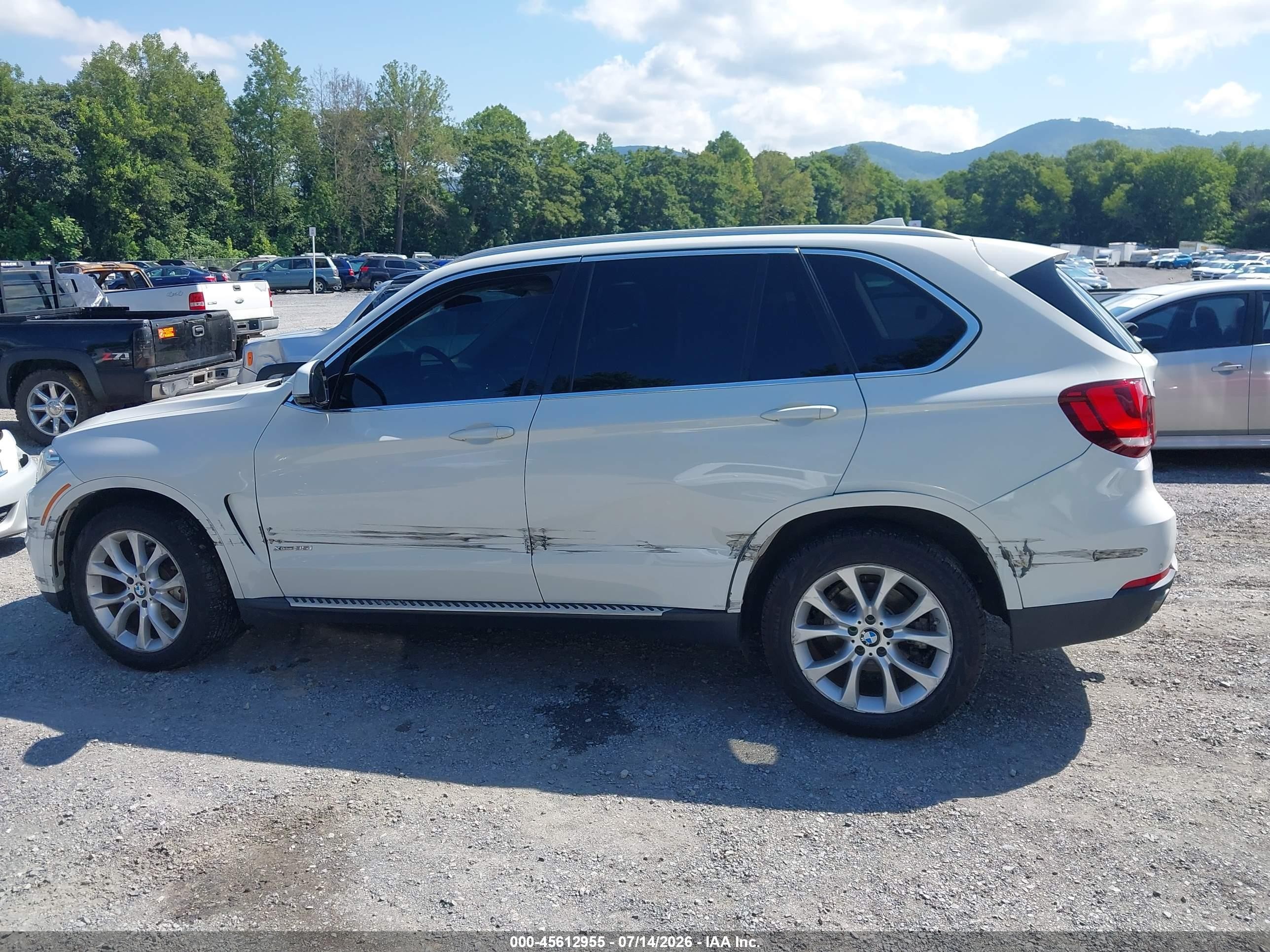 2015 Bmw X5 Xdrive35i White vin: 5UXKR0C50F0P08357