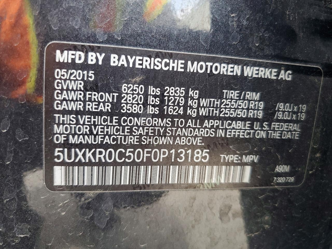 2015 Bmw X5 Xdrive35i Gray vin: 5UXKR0C50F0P13185