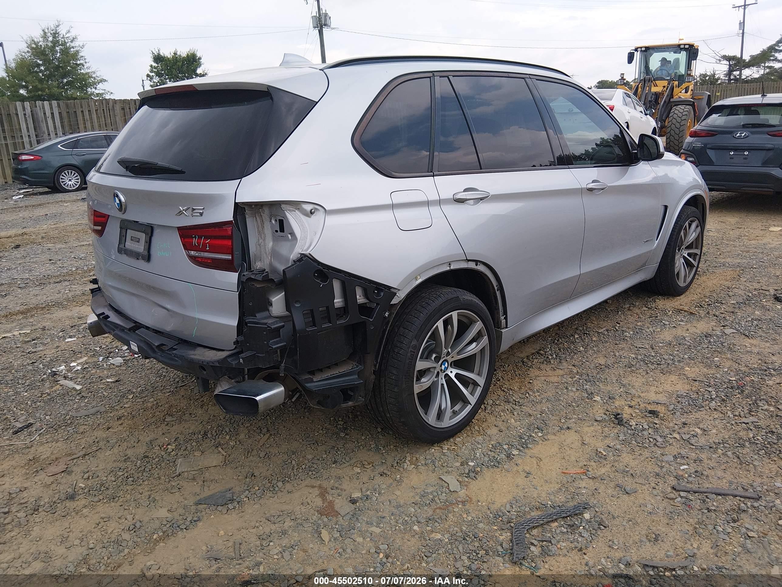 2015 Bmw X5 Xdrive35i Silver vin: 5UXKR0C50F0P15597