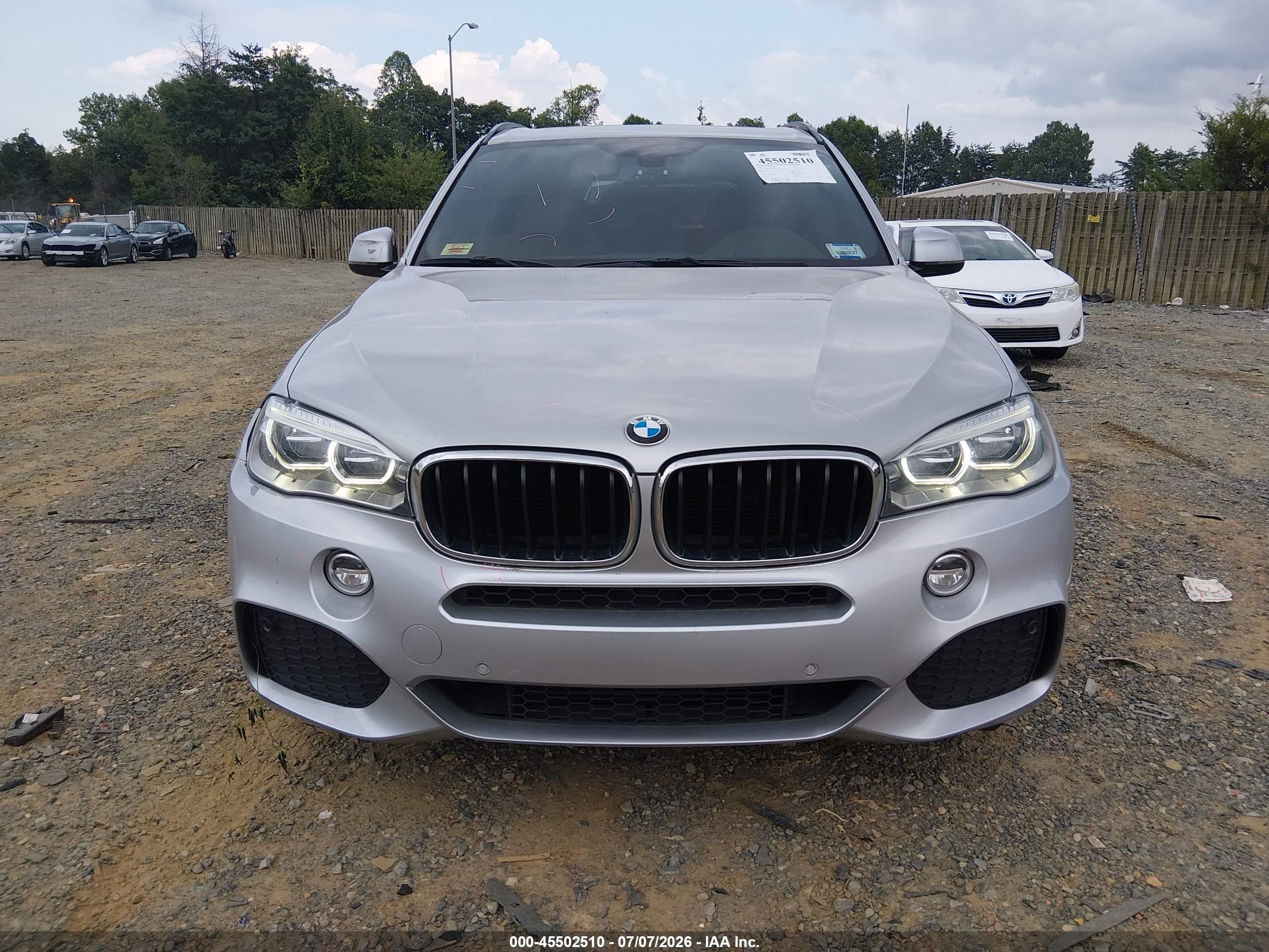2015 Bmw X5 Xdrive35i Silver vin: 5UXKR0C50F0P15597