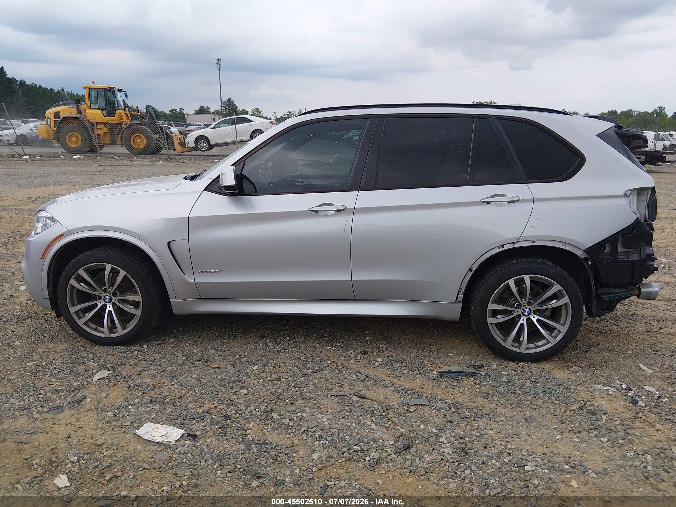 2015 Bmw X5 Xdrive35i Silver vin: 5UXKR0C50F0P15597