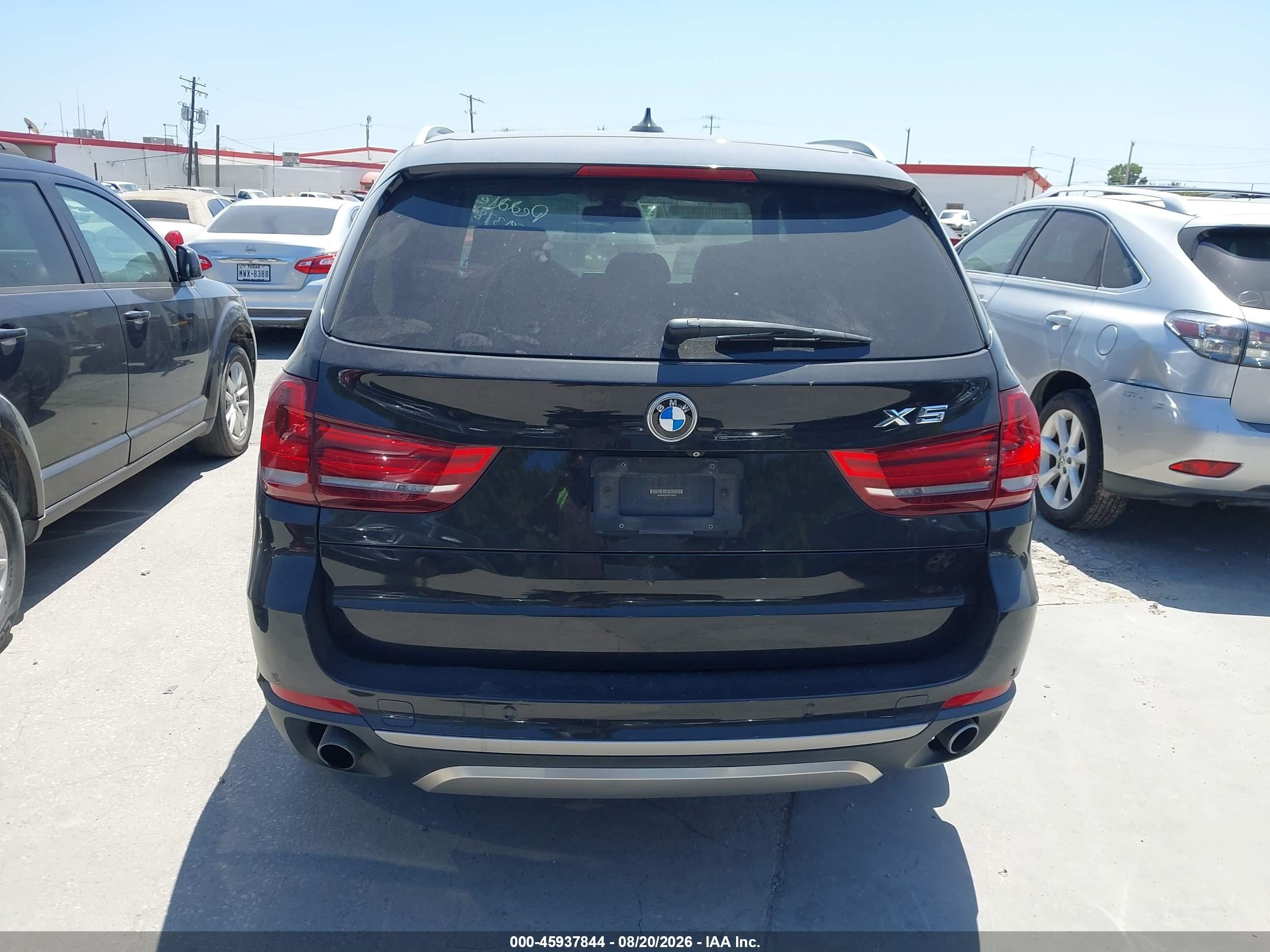2015 Bmw X5 Xdrive35i Black vin: 5UXKR0C50F0P18208