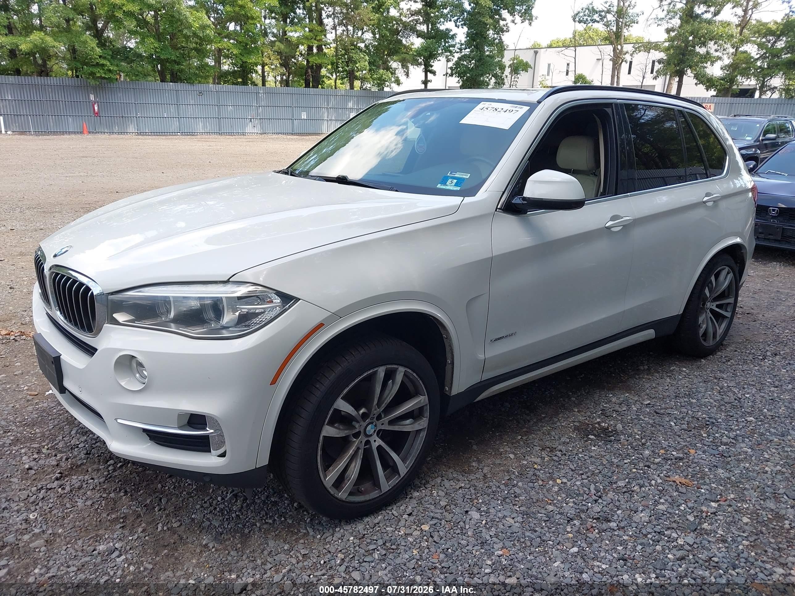 2014 Bmw X5 Xdrive35i White vin: 5UXKR0C51E0C28362