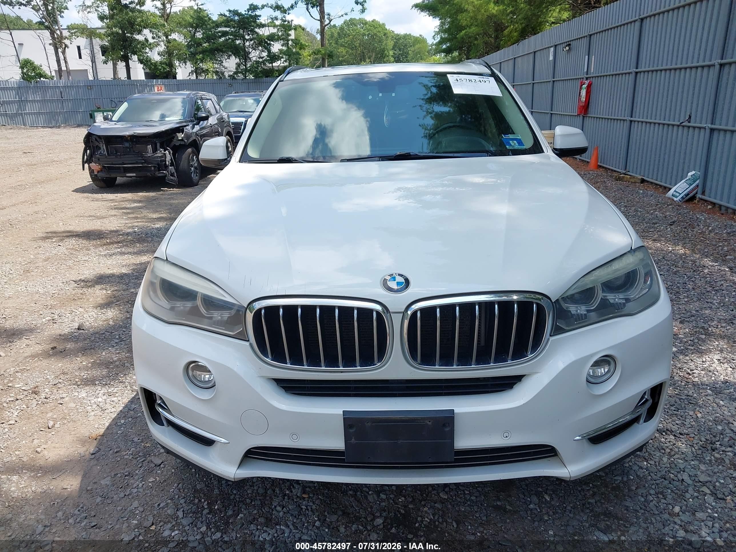 2014 Bmw X5 Xdrive35i White vin: 5UXKR0C51E0C28362