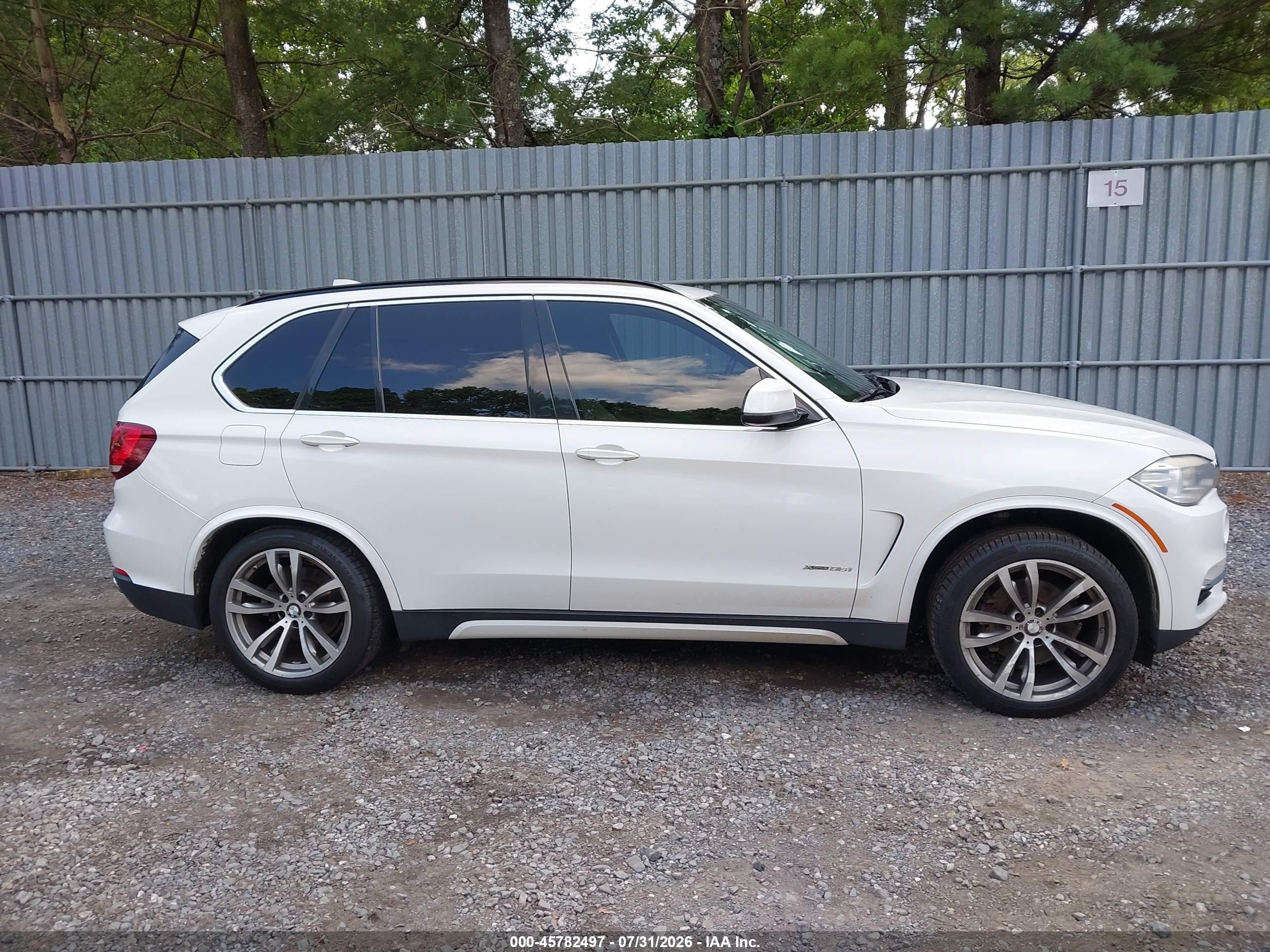 2014 Bmw X5 Xdrive35i White vin: 5UXKR0C51E0C28362