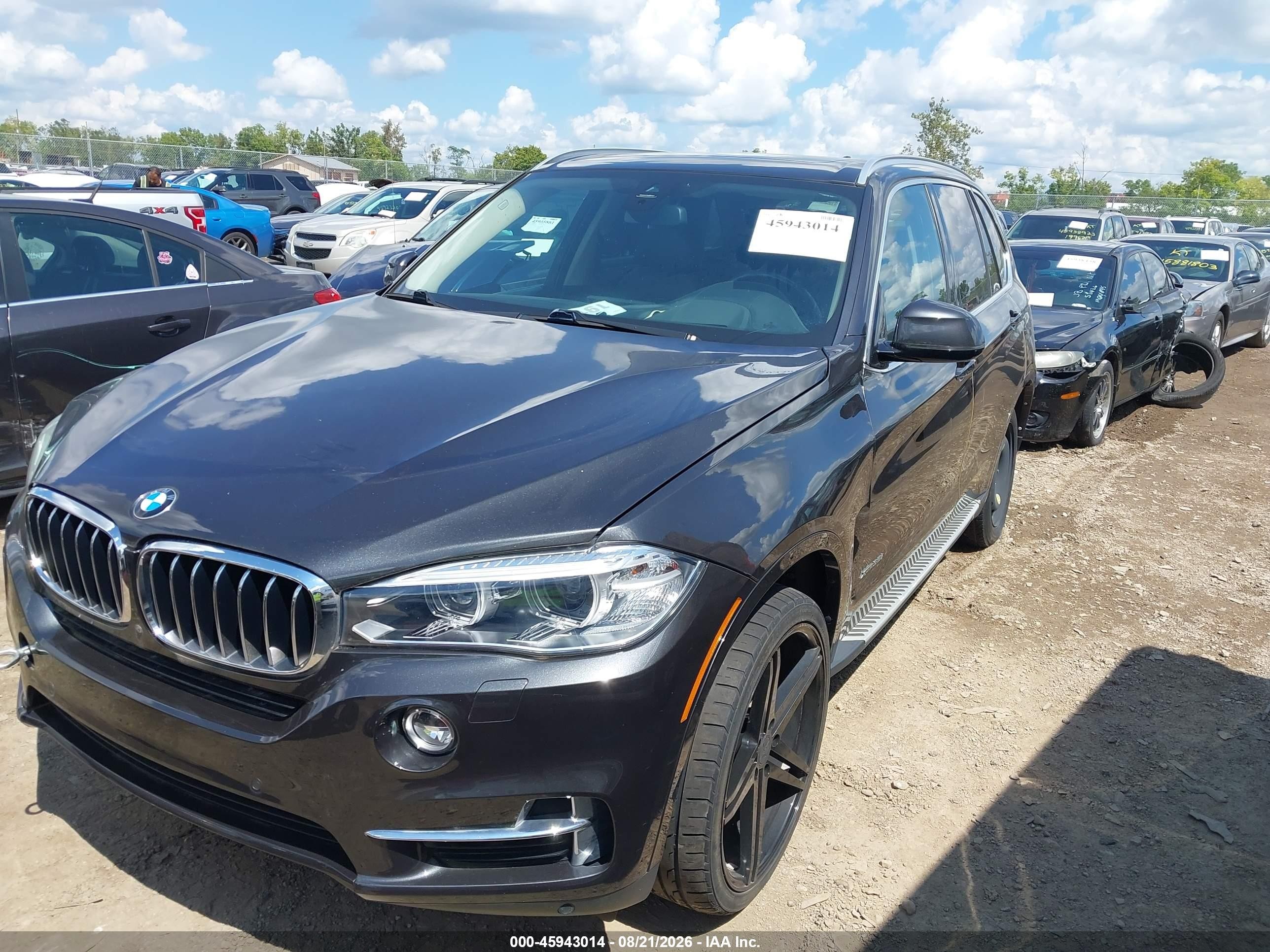 2014 Bmw X5 Xdrive35i Gray vin: 5UXKR0C51E0K43263