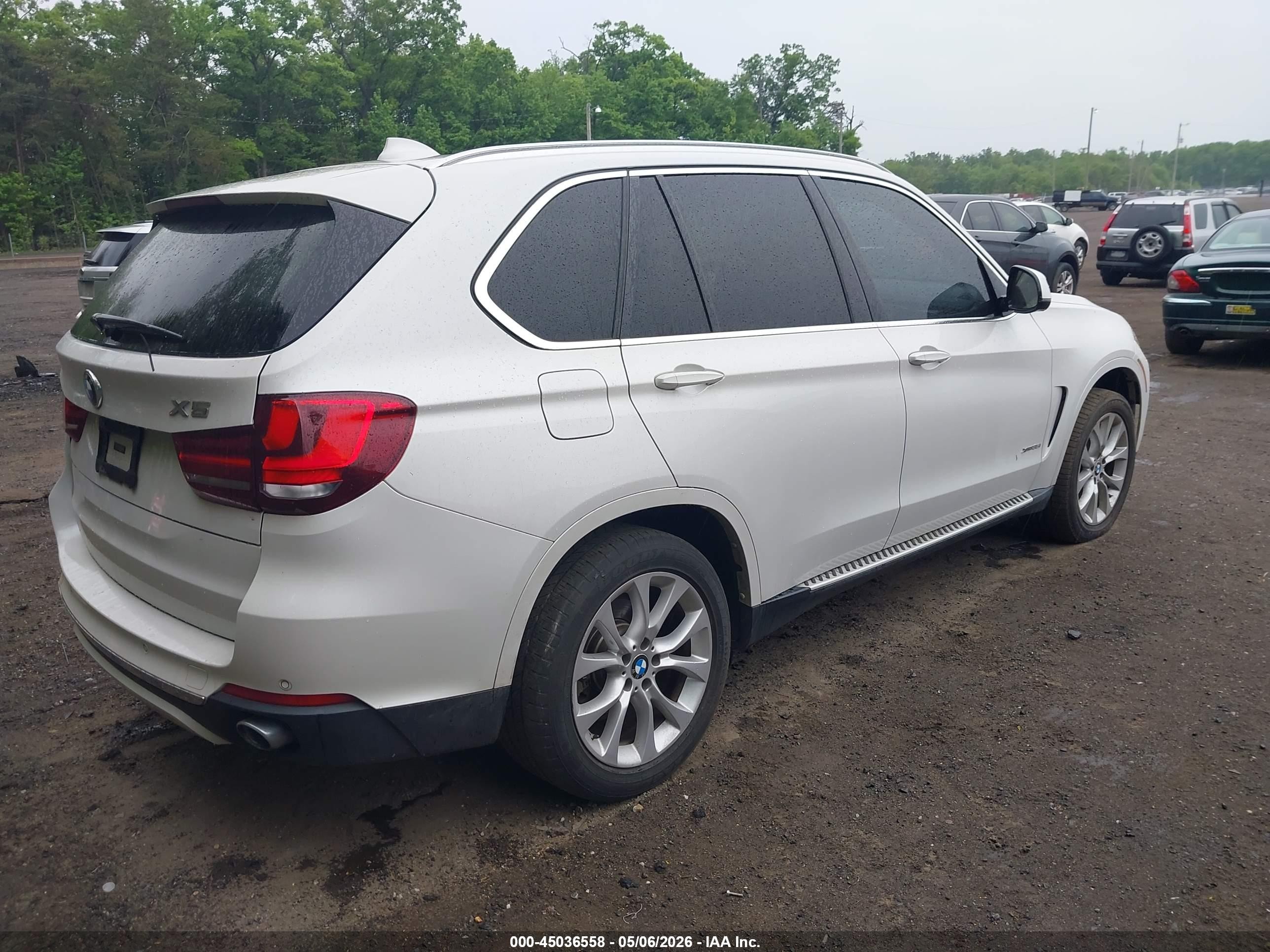 2015 Bmw X5 Xdrive35i White vin: 5UXKR0C51F0K53311