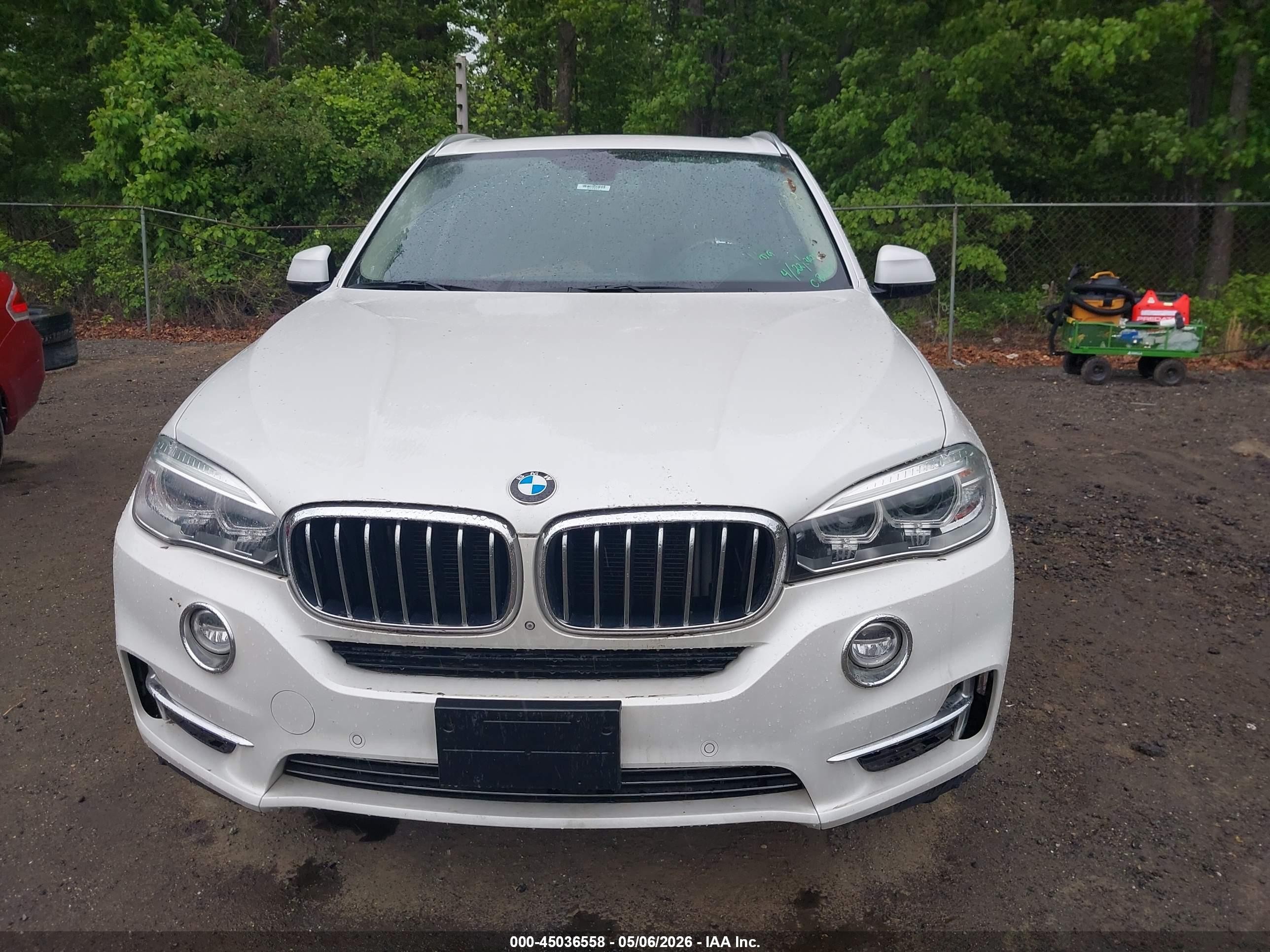 2015 Bmw X5 Xdrive35i White vin: 5UXKR0C51F0K53311