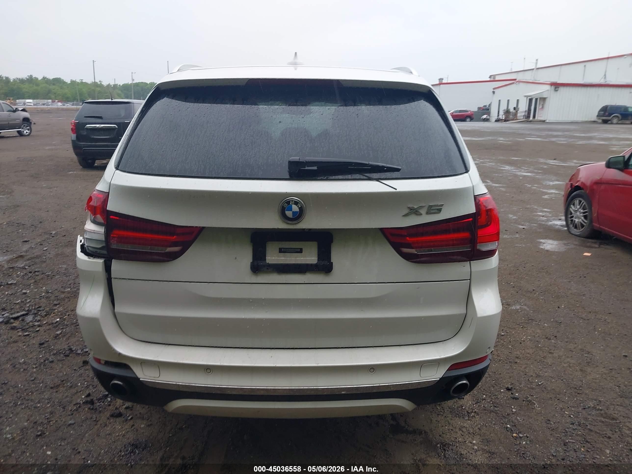 2015 Bmw X5 Xdrive35i White vin: 5UXKR0C51F0K53311