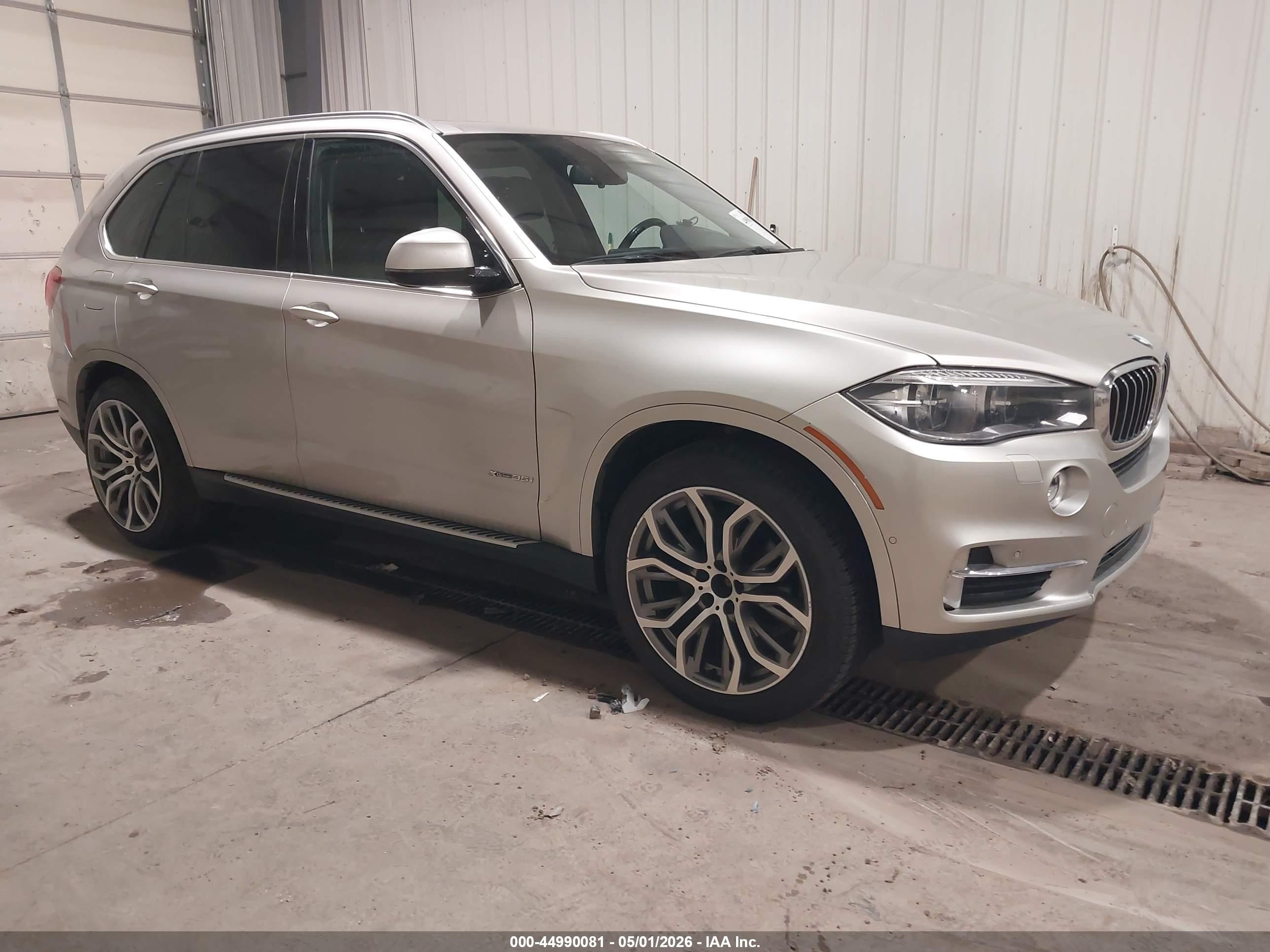 2015 Bmw X5 Xdrive35i Silver vin: 5UXKR0C51F0K57990