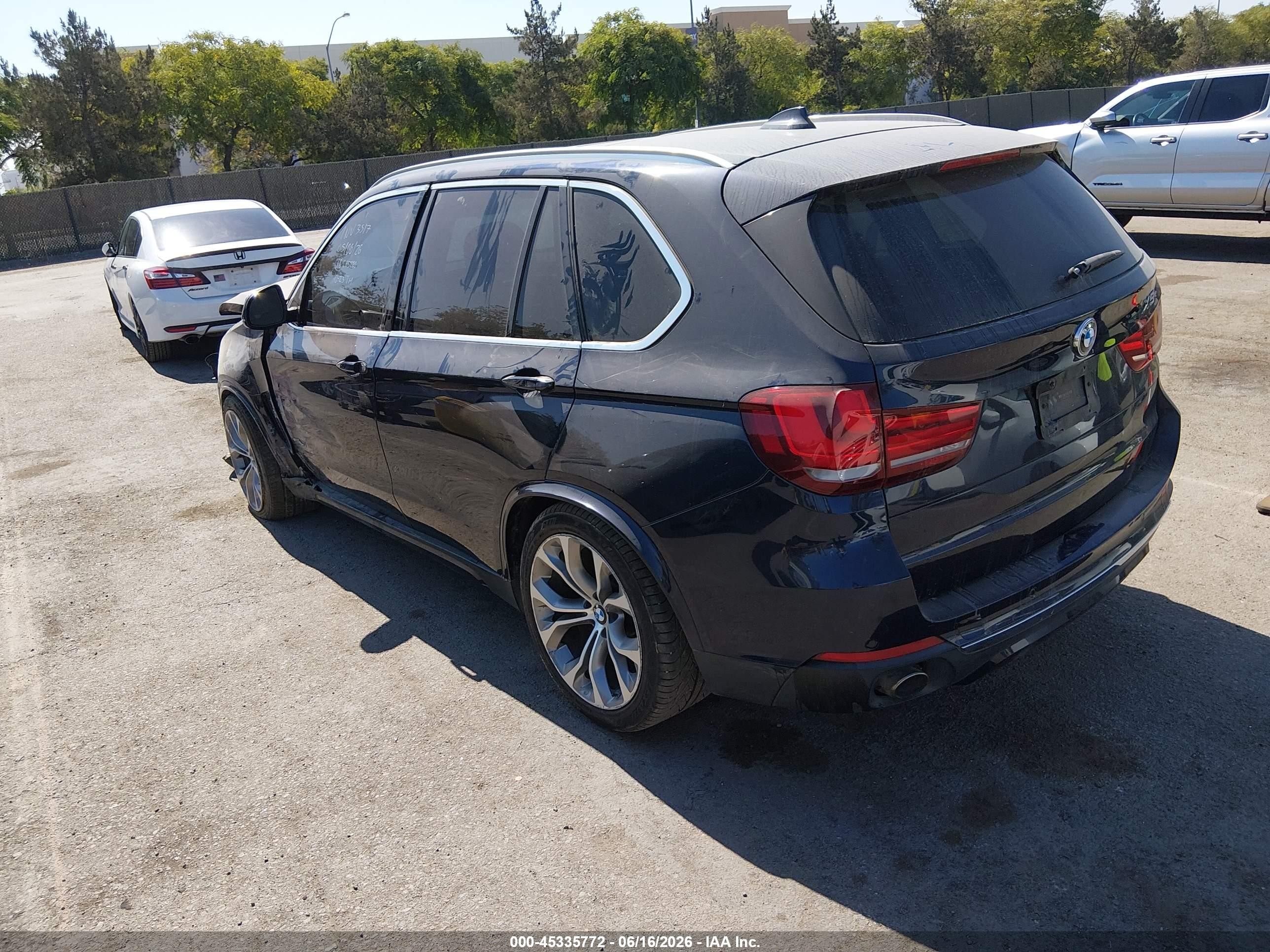 2015 Bmw X5 Xdrive35i Dark Blue vin: 5UXKR0C51F0K61294
