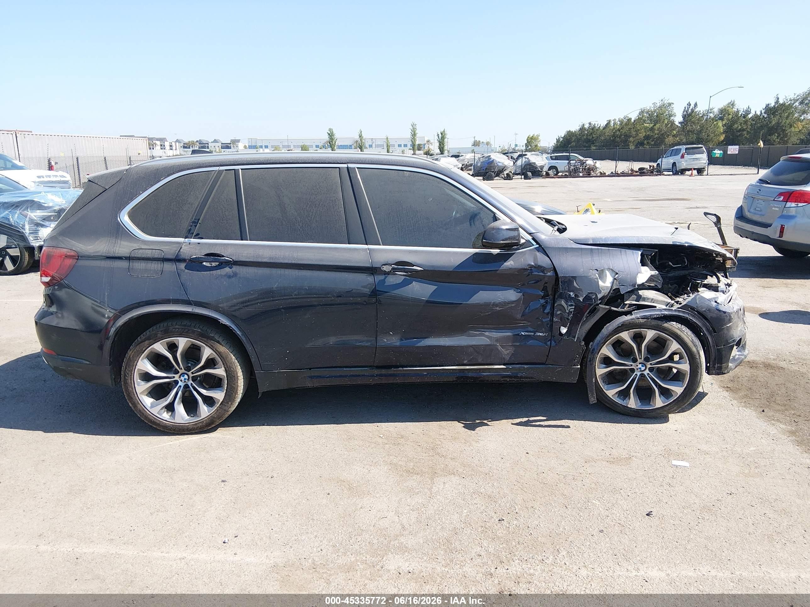 2015 Bmw X5 Xdrive35i Dark Blue vin: 5UXKR0C51F0K61294