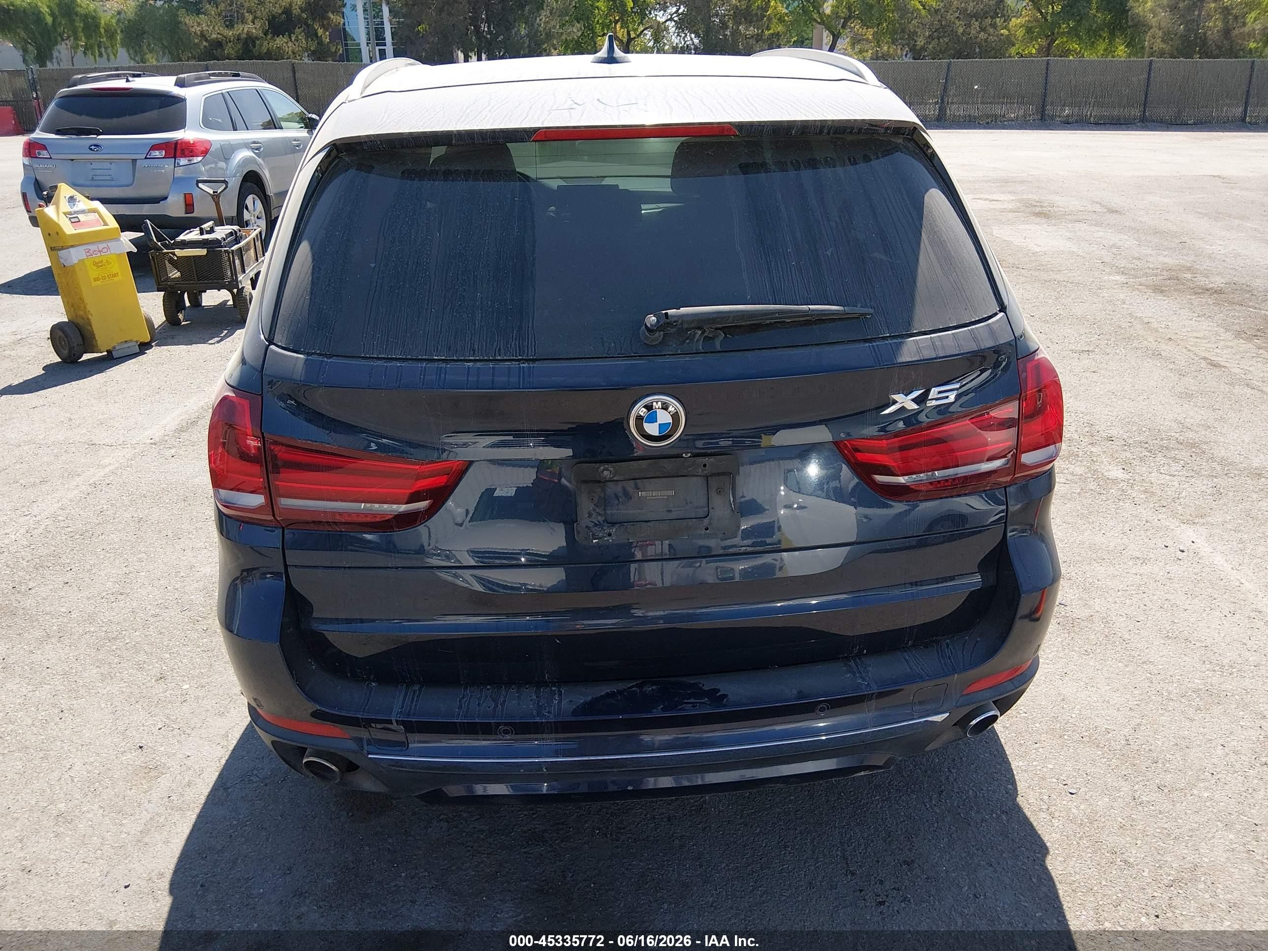 2015 Bmw X5 Xdrive35i Dark Blue vin: 5UXKR0C51F0K61294