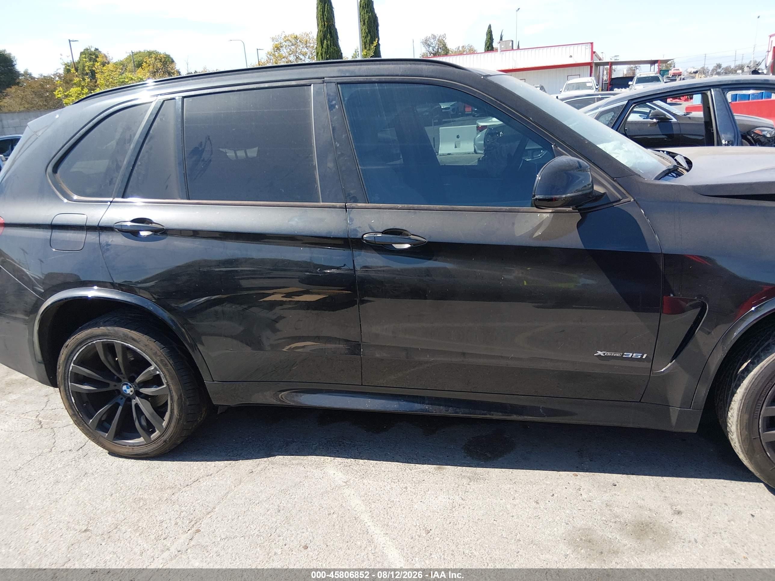 2015 Bmw X5 Xdrive35i Black vin: 5UXKR0C51F0P00039