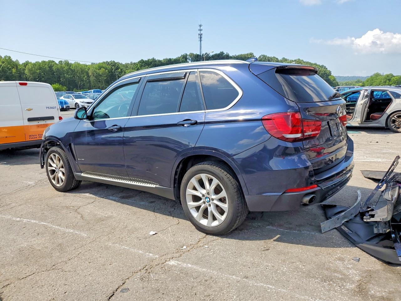 2015 Bmw X5 Xdrive35i Синий vin: 5UXKR0C51F0P02857