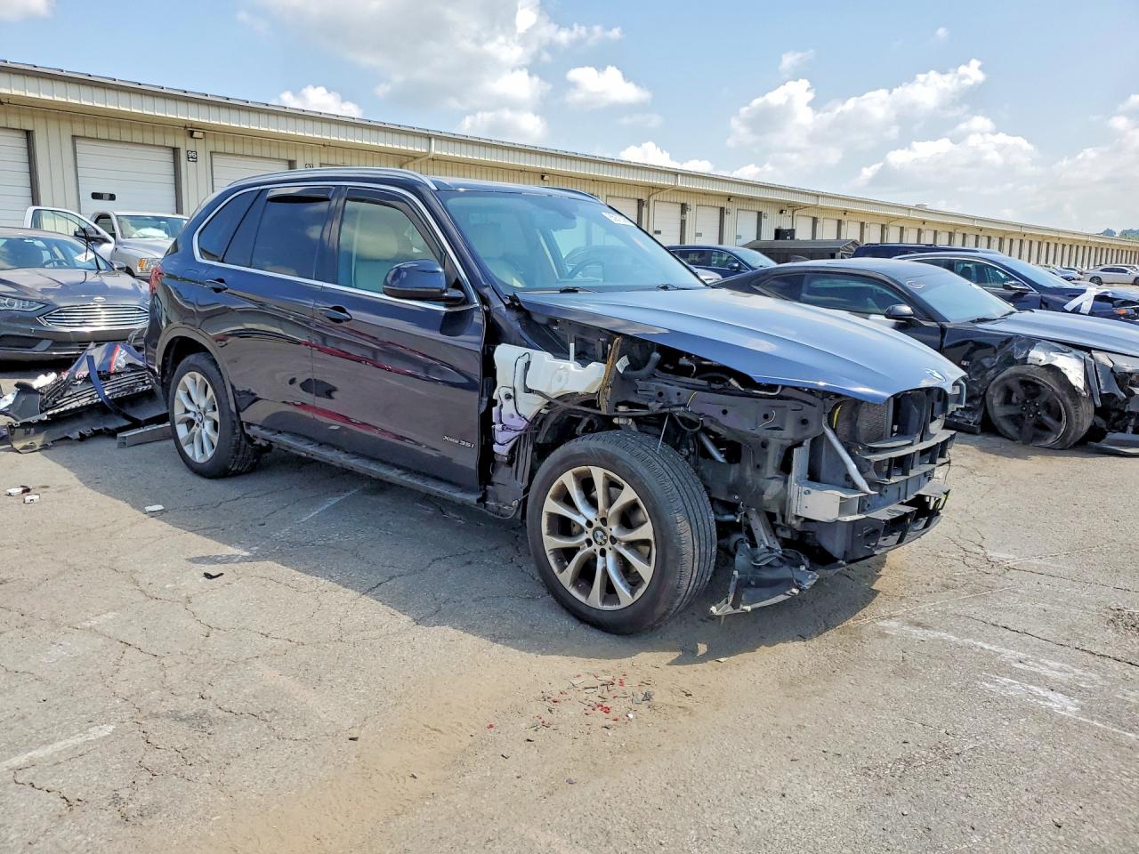 2015 Bmw X5 Xdrive35i Синий vin: 5UXKR0C51F0P02857