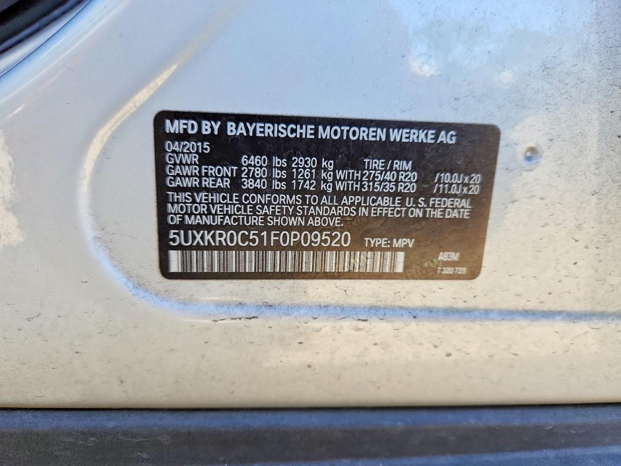 2015 Bmw X5 Xdrive35i Silver vin: 5UXKR0C51F0P09520