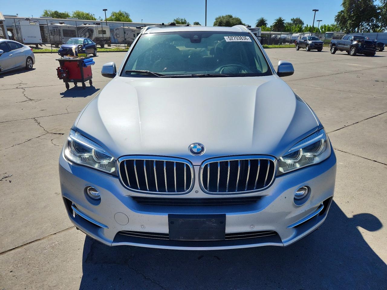 2015 Bmw X5 Xdrive35i Silver vin: 5UXKR0C51F0P09520