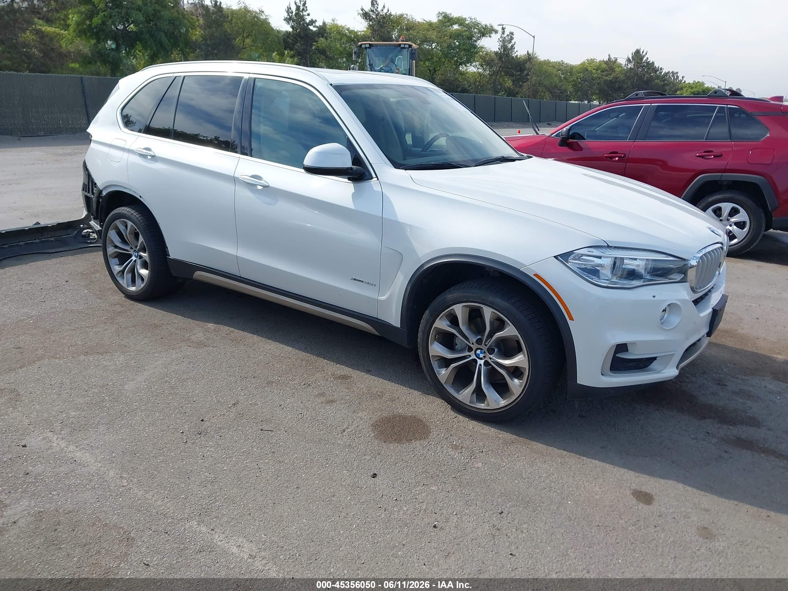 2015 Bmw X5 Xdrive35i White vin: 5UXKR0C51F0P12191