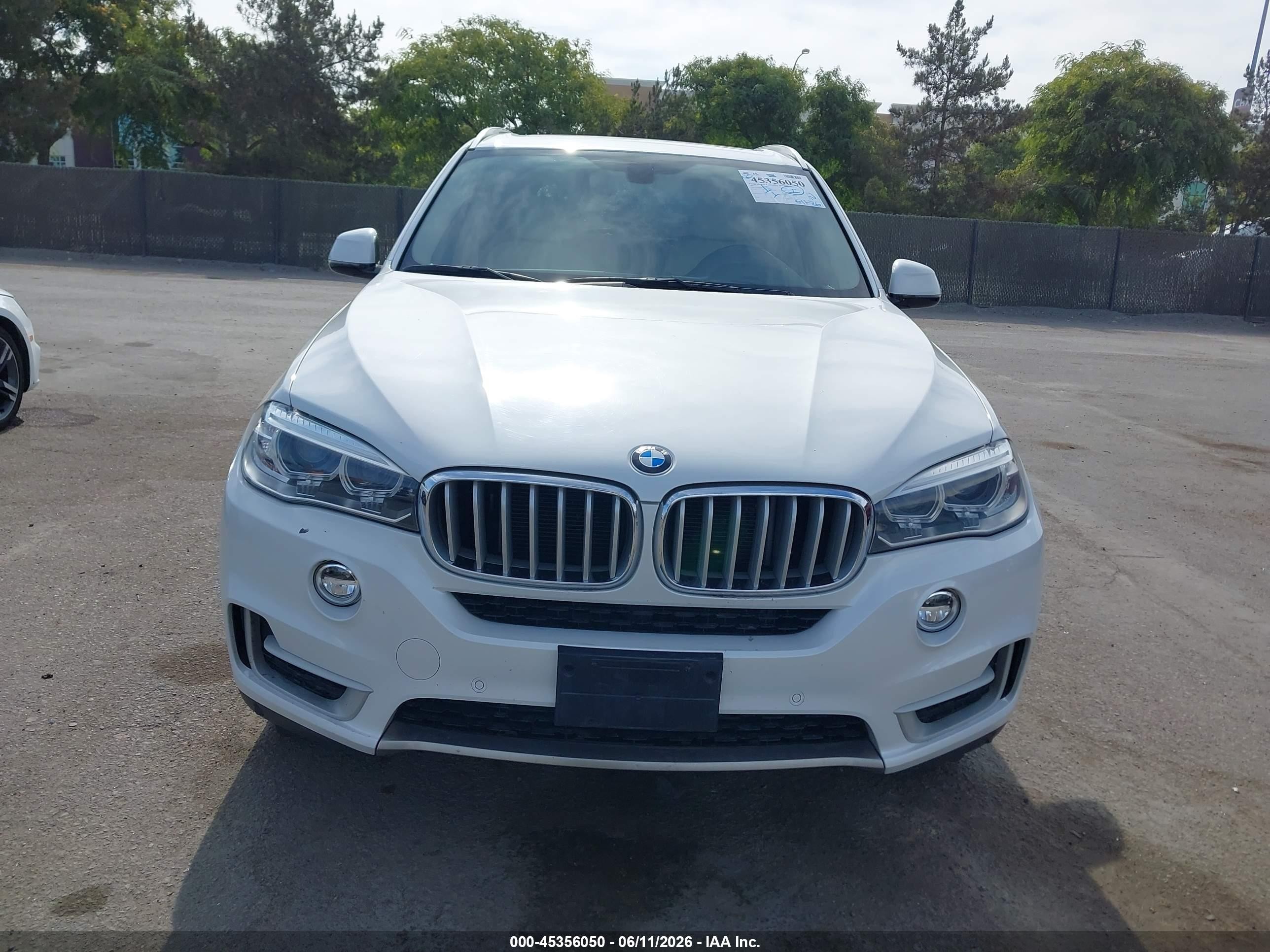 2015 Bmw X5 Xdrive35i White vin: 5UXKR0C51F0P12191