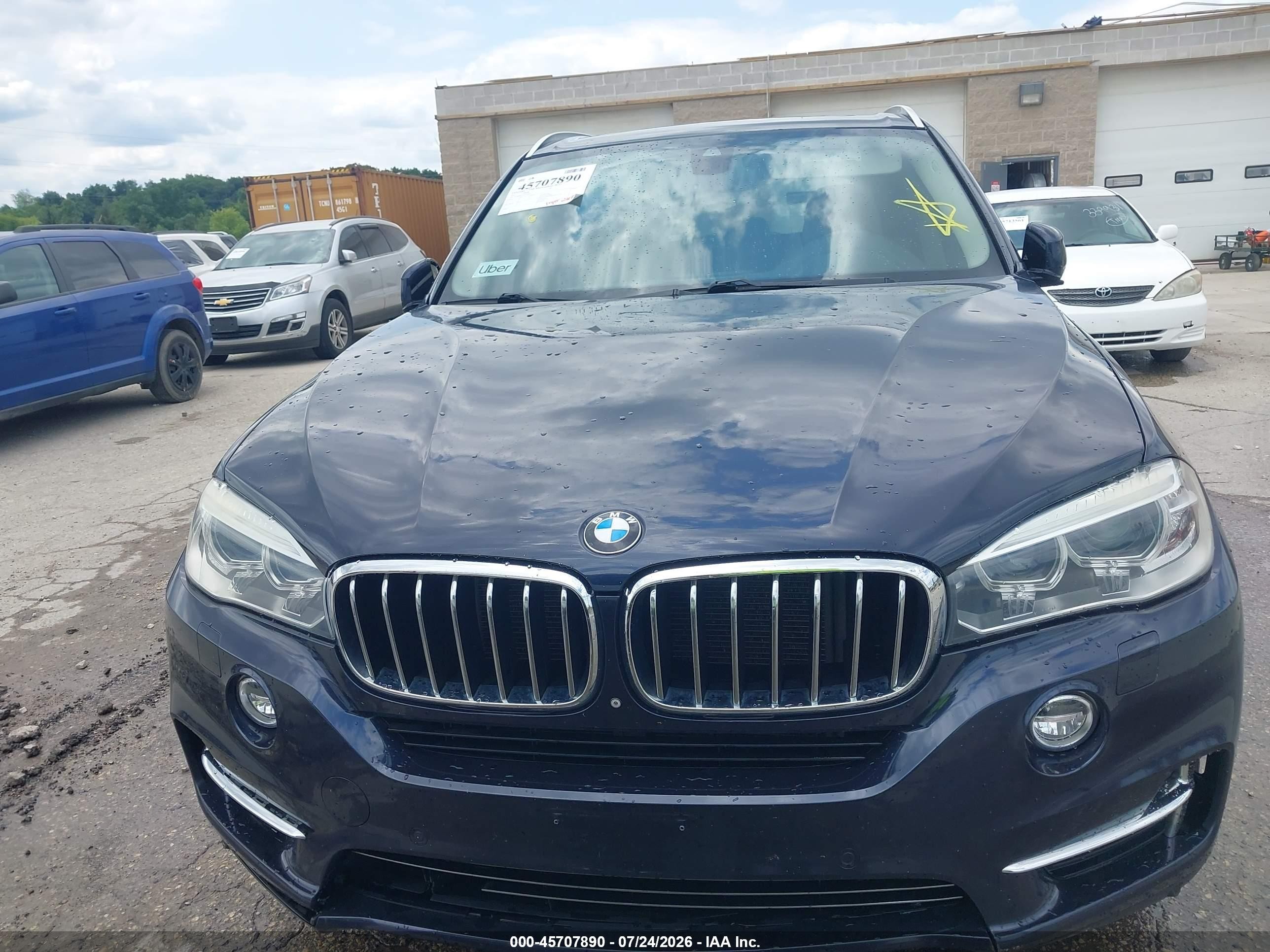 2015 Bmw X5 Xdrive35i Black vin: 5UXKR0C51F0P17889