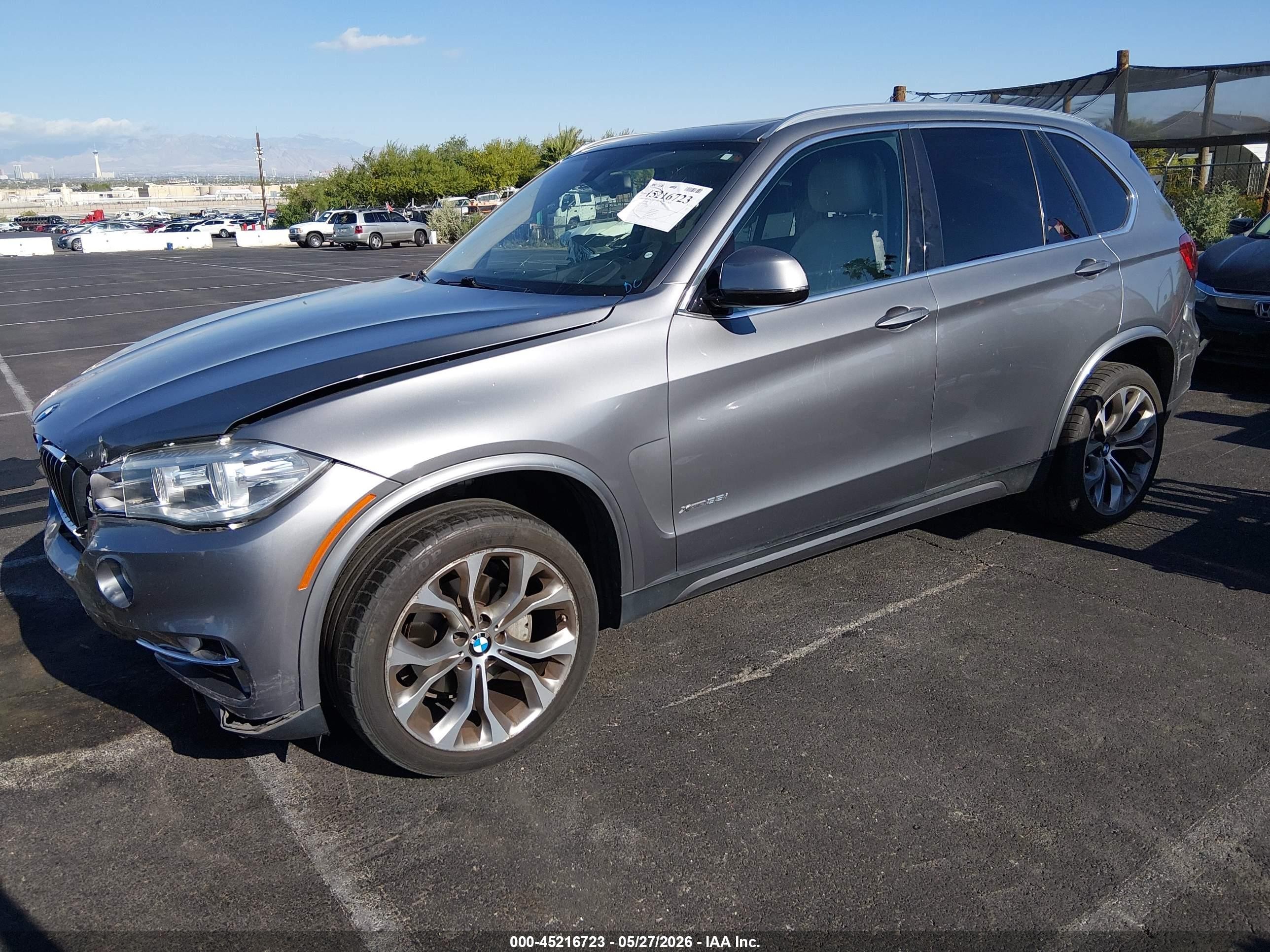 2015 Bmw X5 Xdrive35i Gray vin: 5UXKR0C52F0P01832