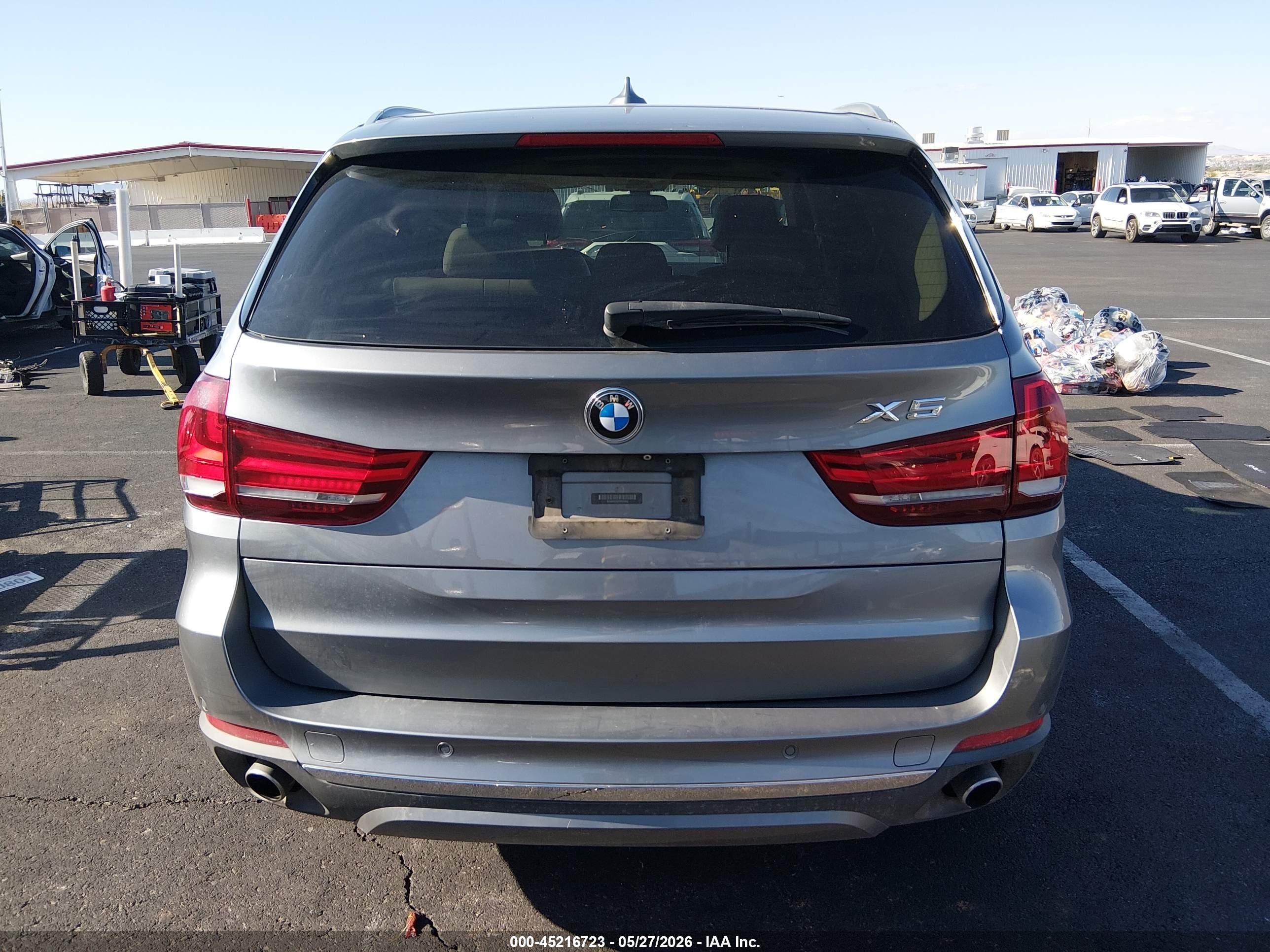 2015 Bmw X5 Xdrive35i Gray vin: 5UXKR0C52F0P01832