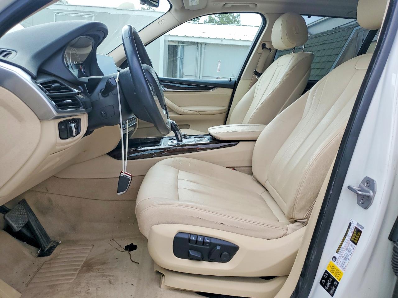 2015 Bmw X5 Xdrive35i White vin: 5UXKR0C52F0P02687
