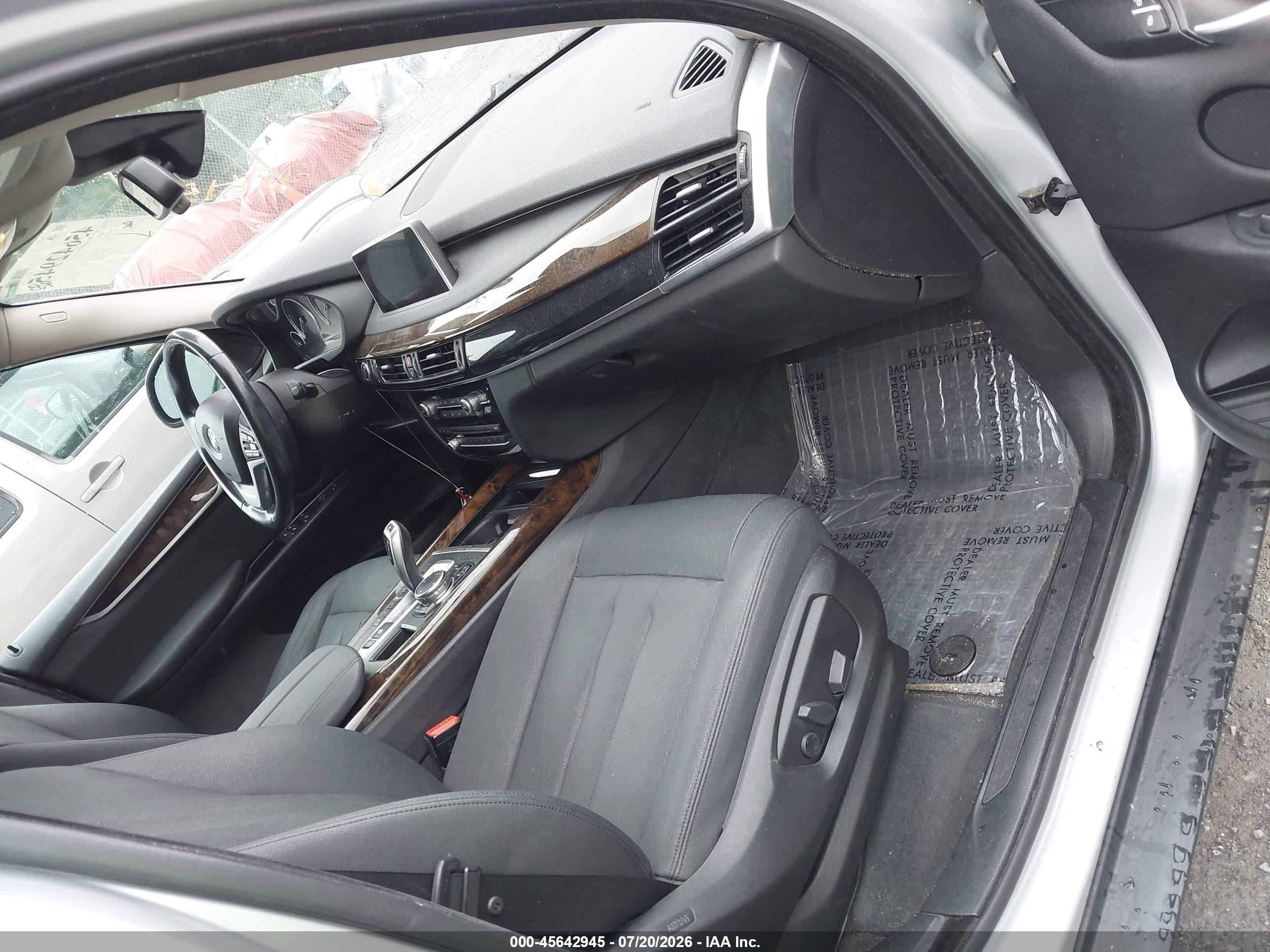2015 Bmw X5 Xdrive35i Серебряный vin: 5UXKR0C52F0P05735